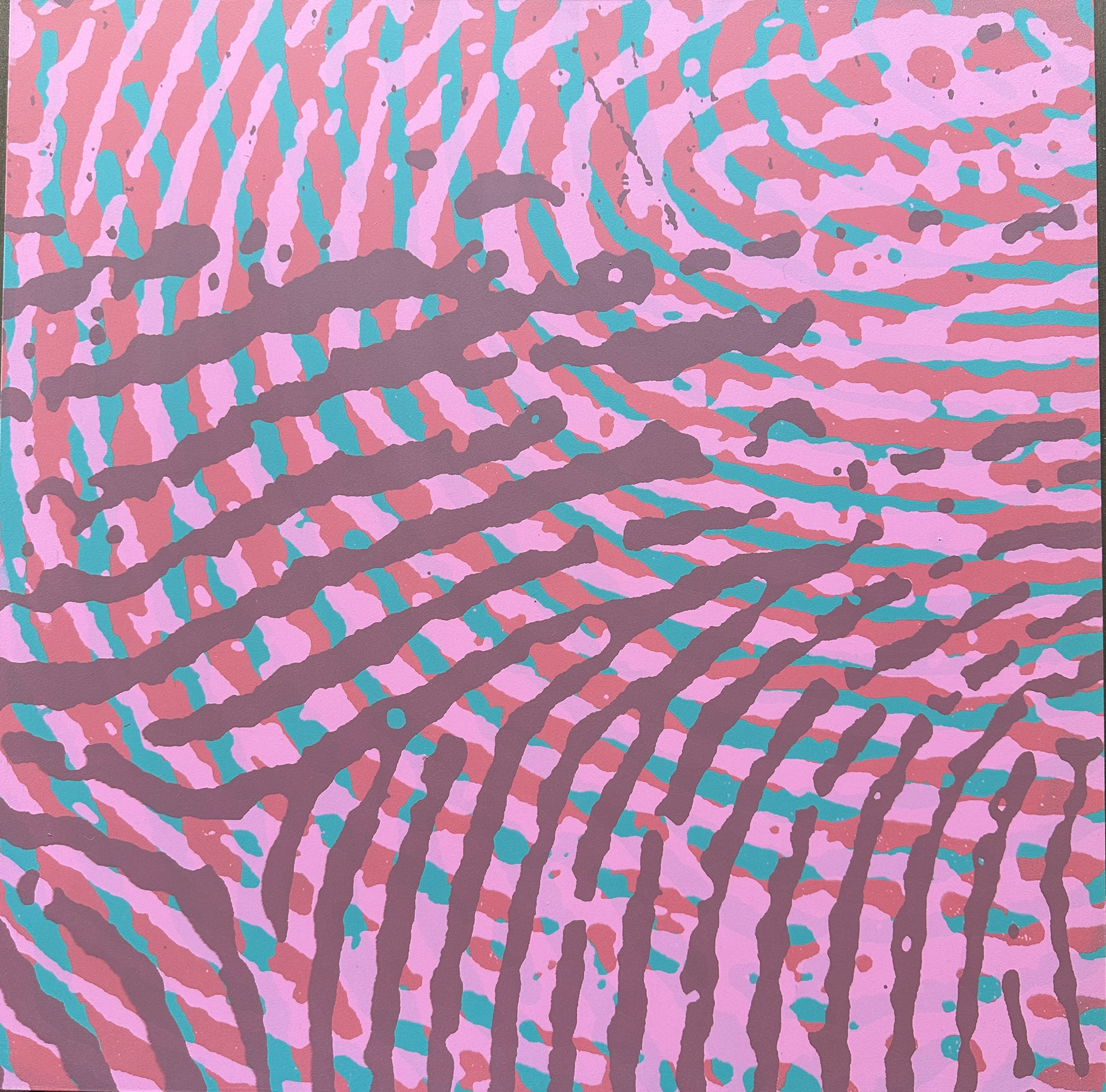 acrylic on panel, 17 x 17" © Marie Dutka Brix