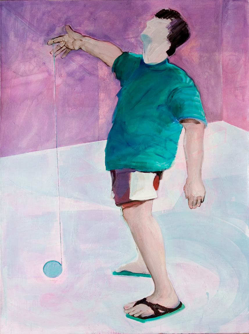 CZŁOWIEK Z YO YO / 140 X 100 CM / OIL ON CANVAS