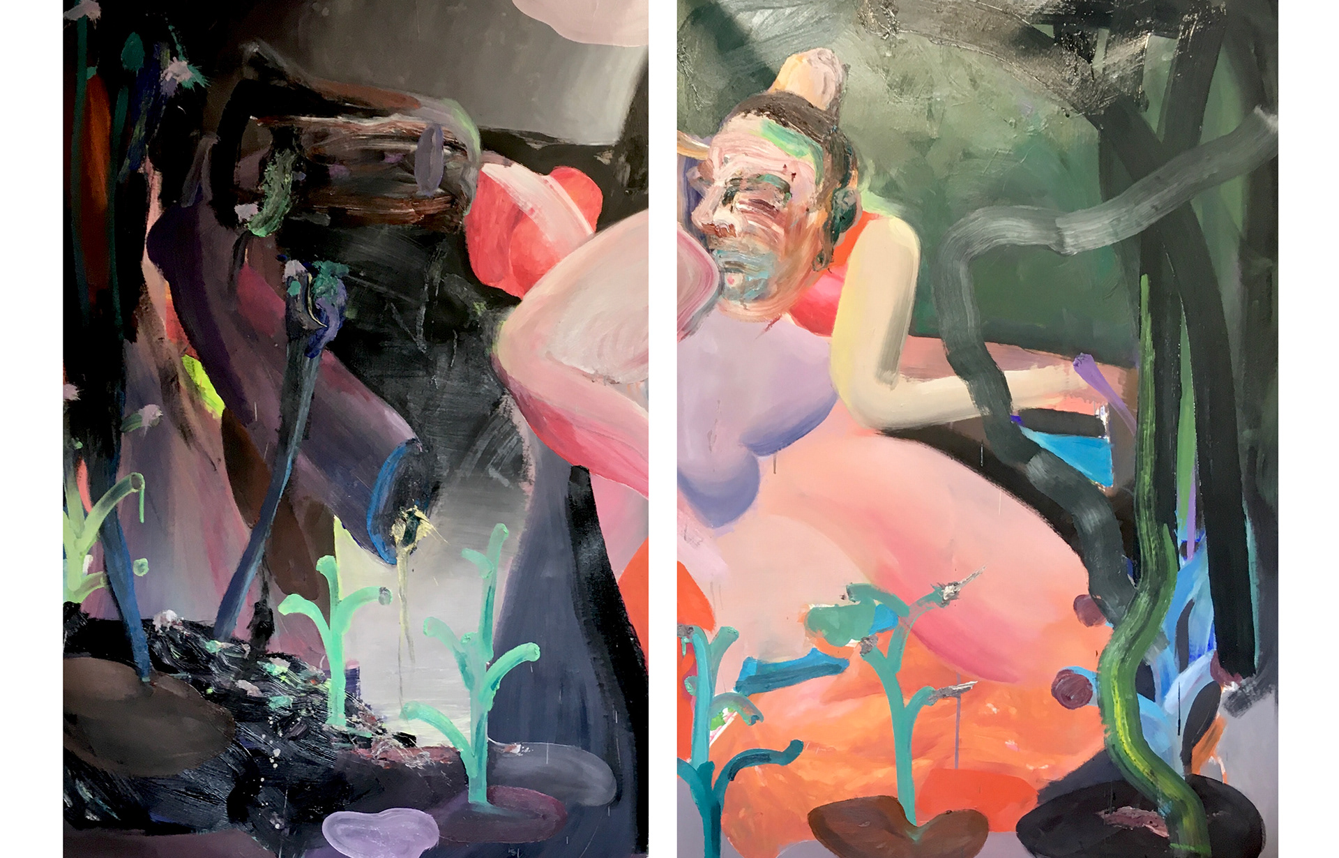 SECRET LIVE OF THE TREES / 150 X 230 CM / OIL ON CANVAS / 2020