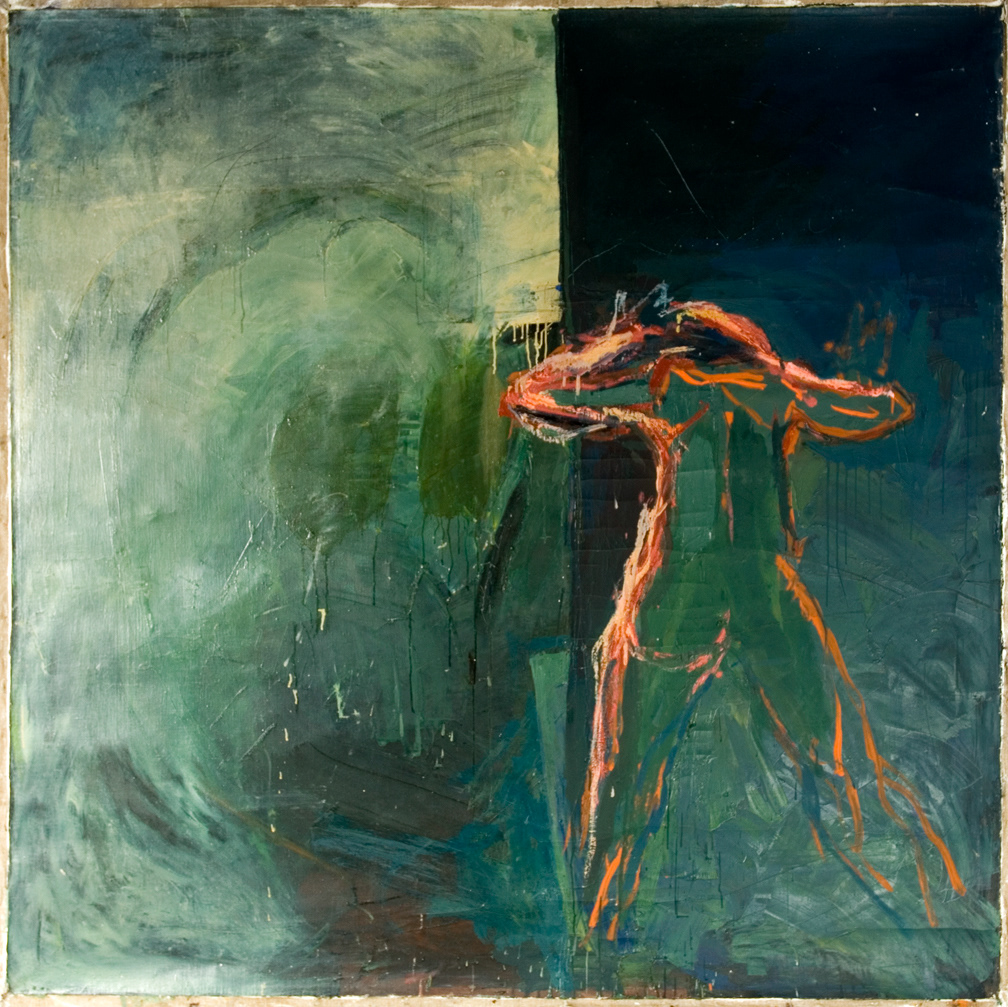 CZŁOWIEK I HORYZONT /OIL ON CANVAS /  160 X 160 CM