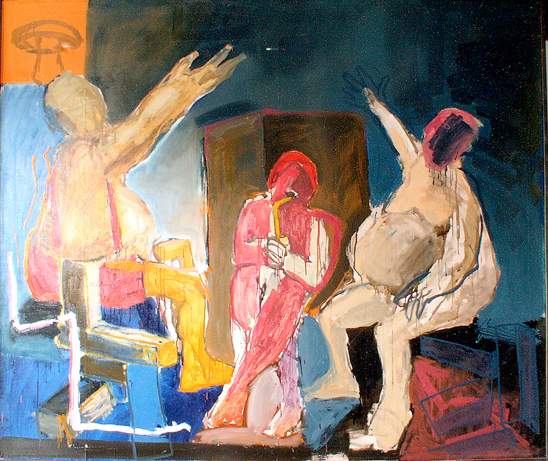 GRZYBKI / 160 X 180 CM / OIL ON CANVAS 