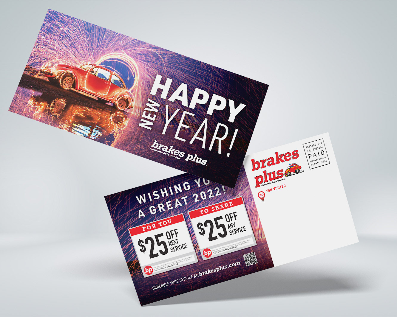 New Years Postcard - Brakes Plus, 2021