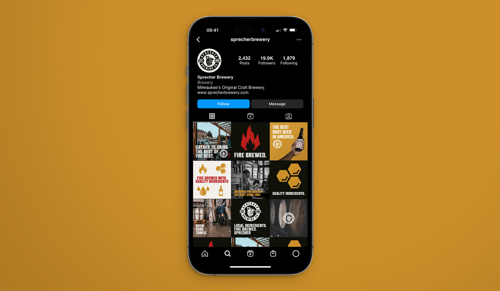Social media mock up.