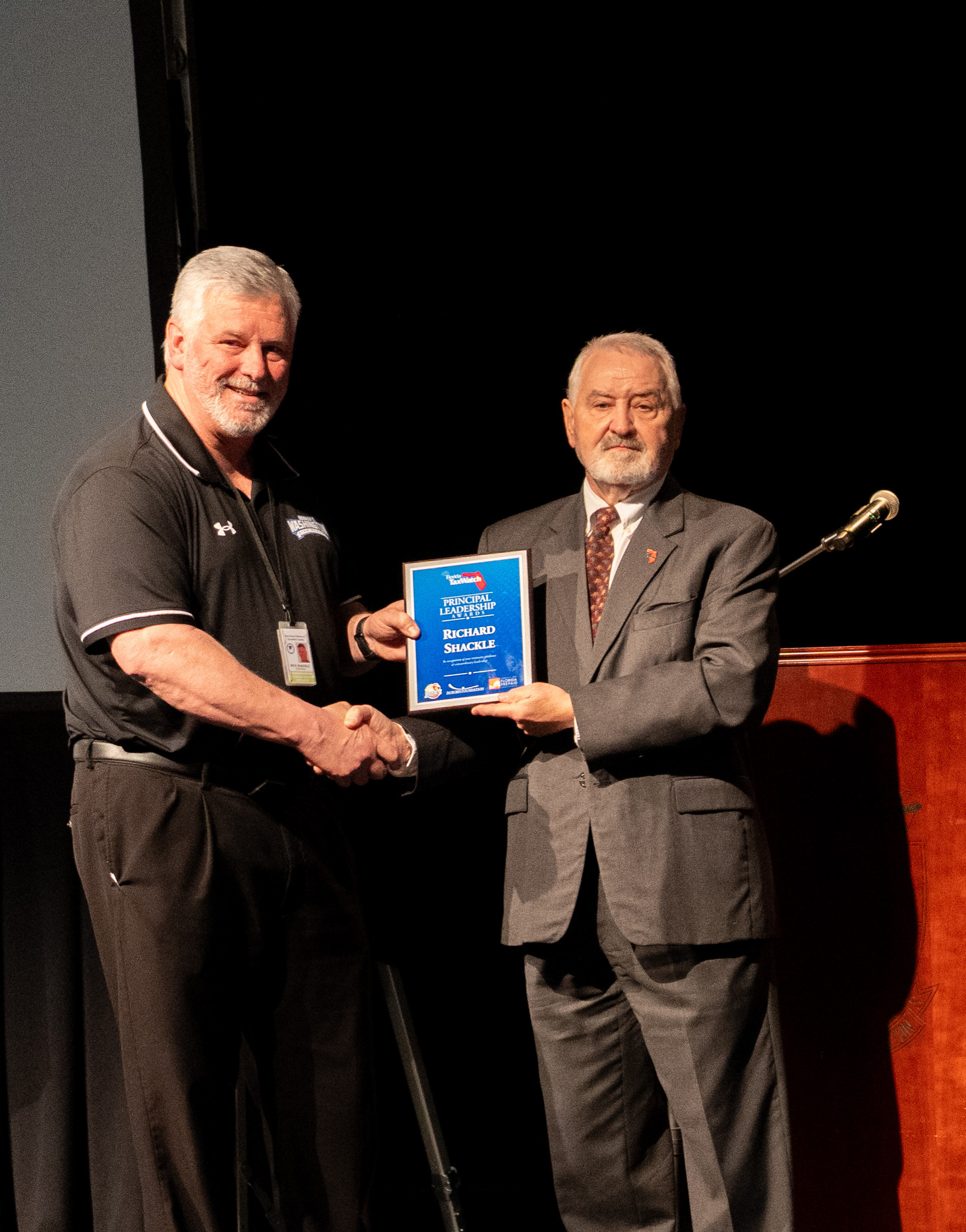 Principal Richard Shackle and Senior Vice President of Research at Florida TaxWatch Bob Nave