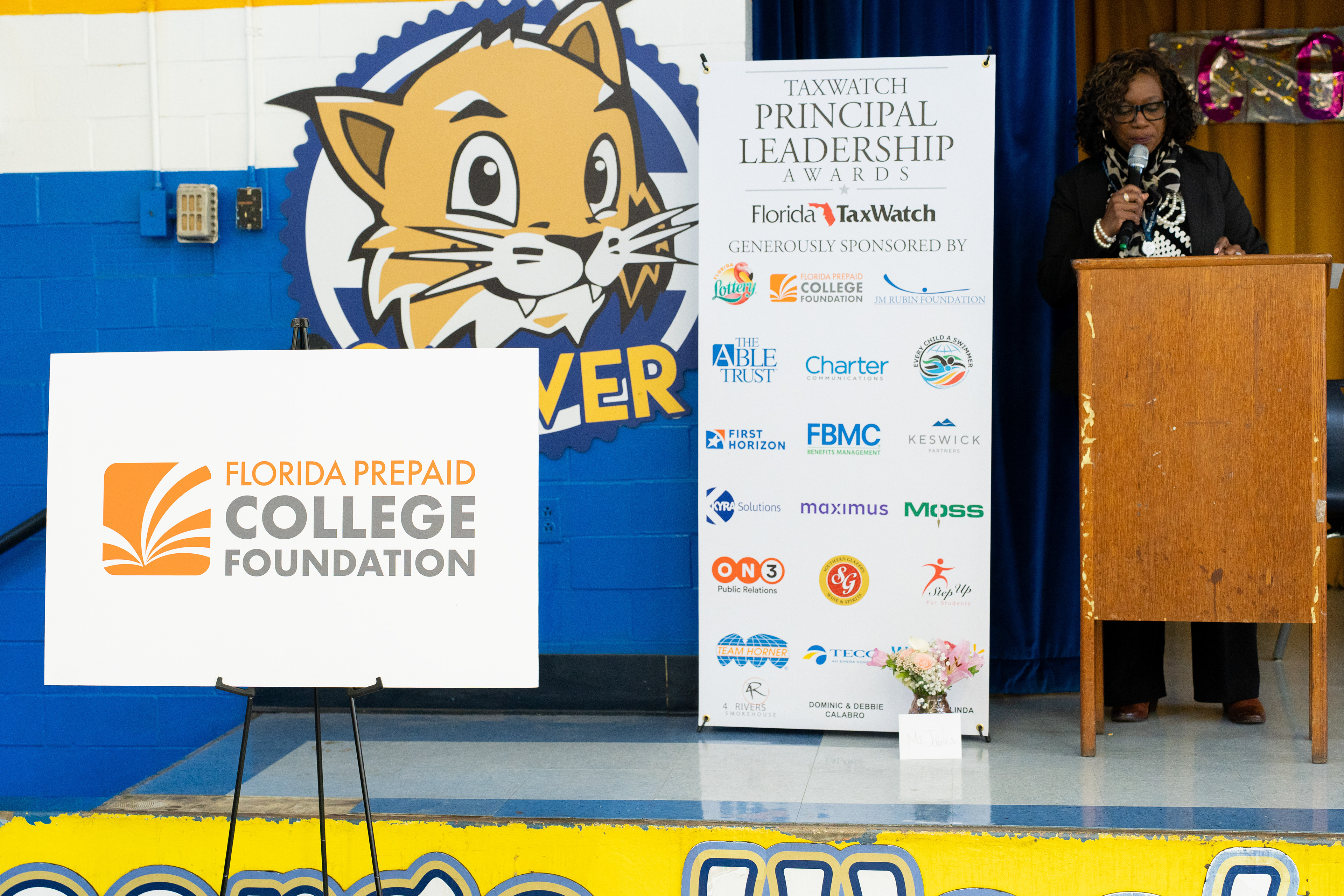 Principal Charlene James at George W Carver Elementary School