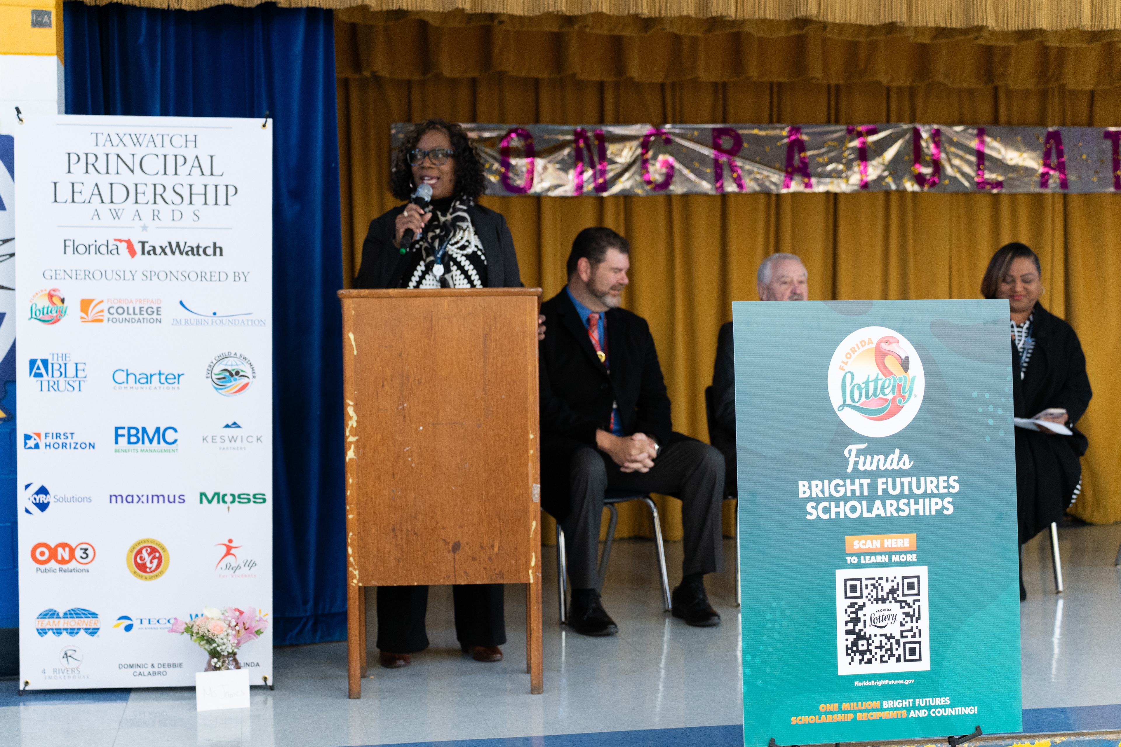 Principal Charlene James at George W Carver Elementary School