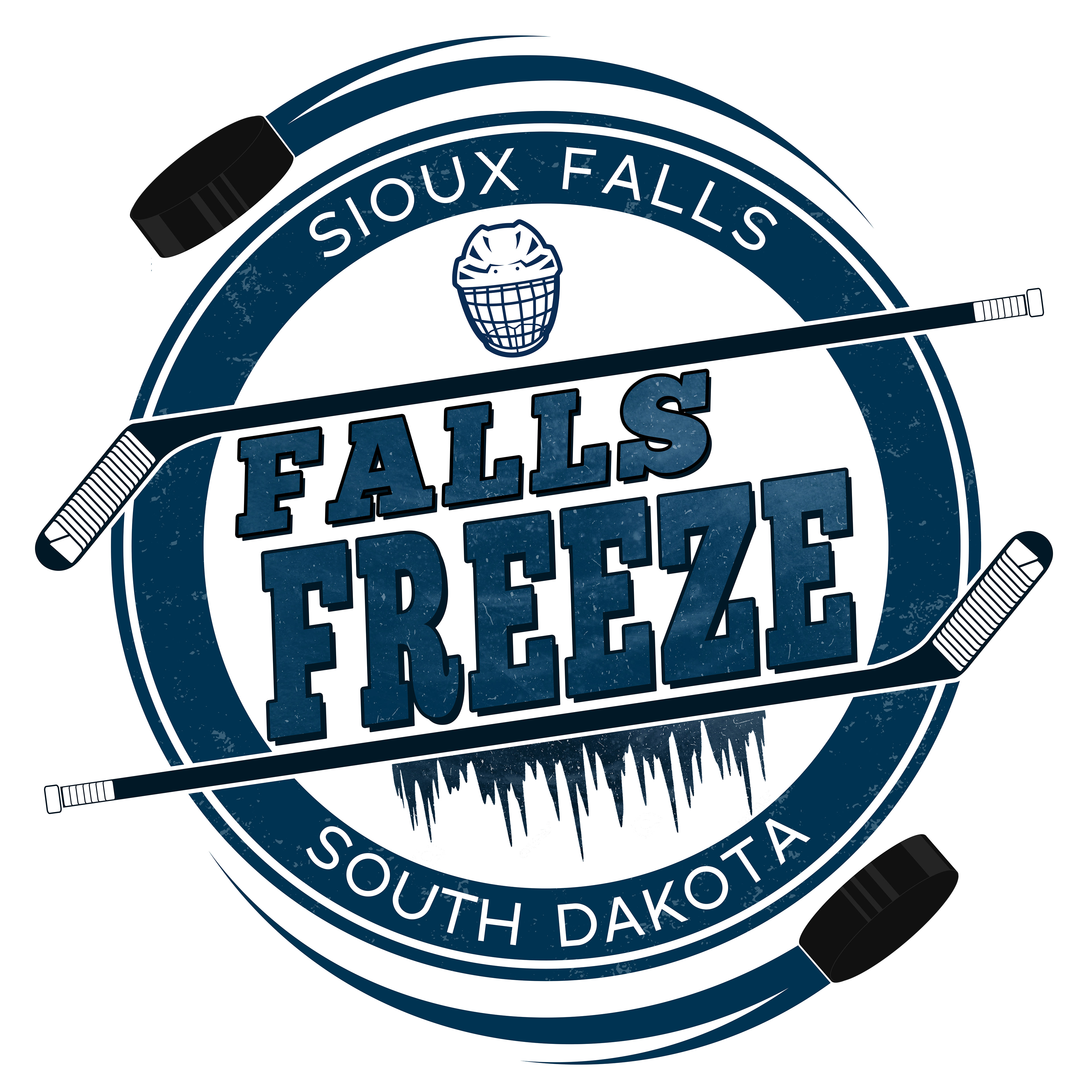 Falls Freeze Hockey Festival Logo 3/4