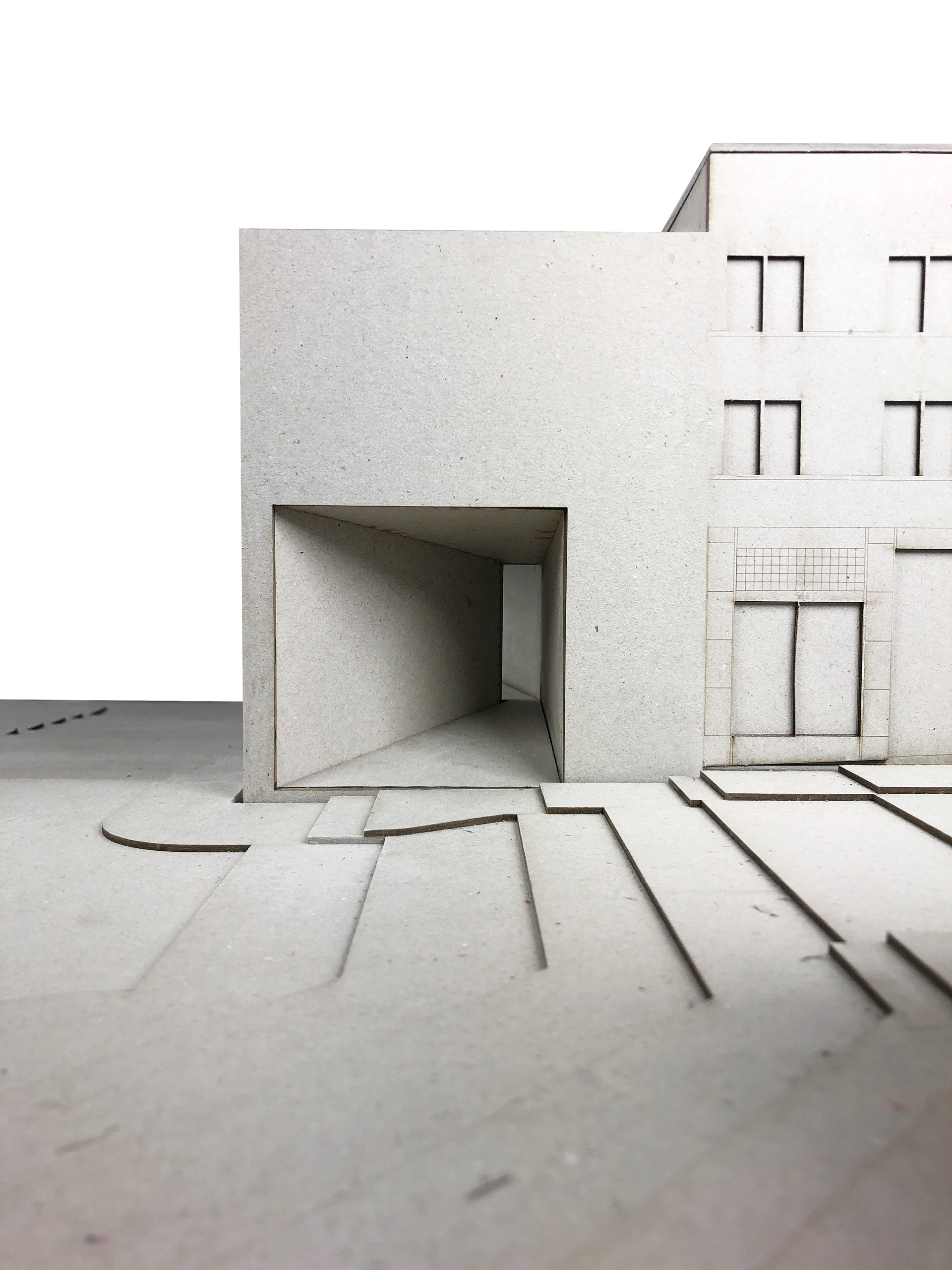 center street elevation (model)