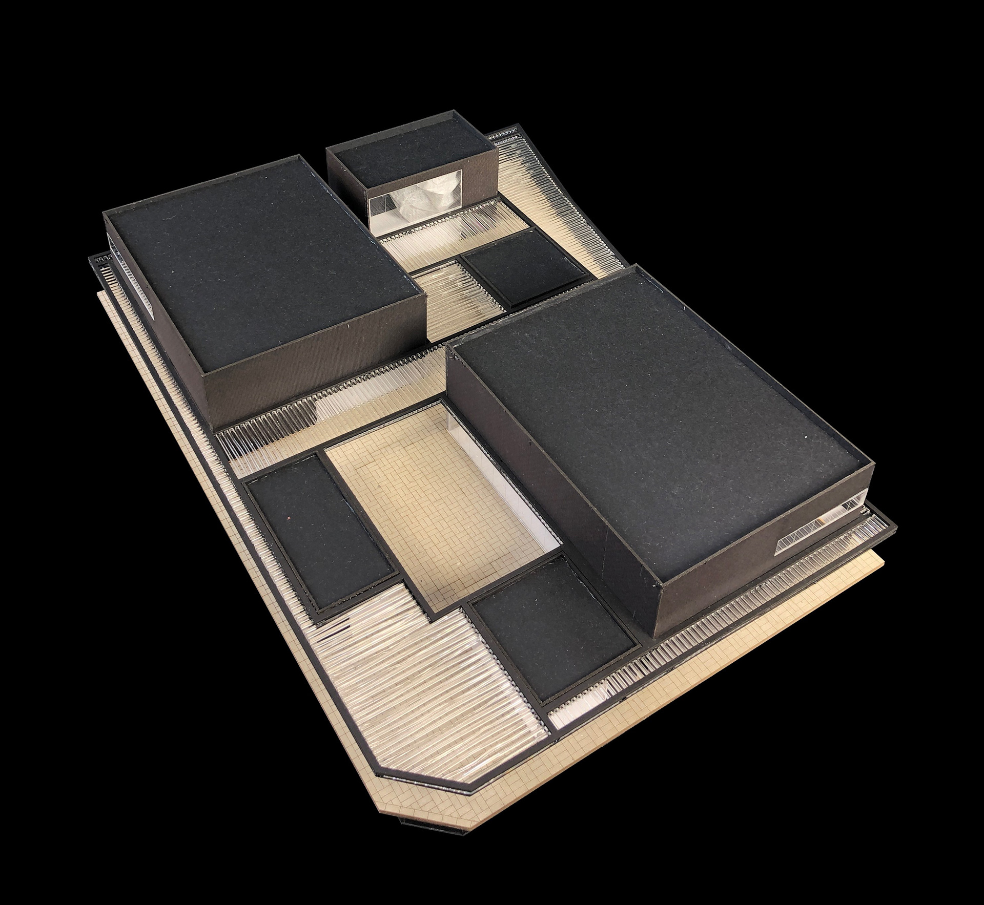 aerial of model