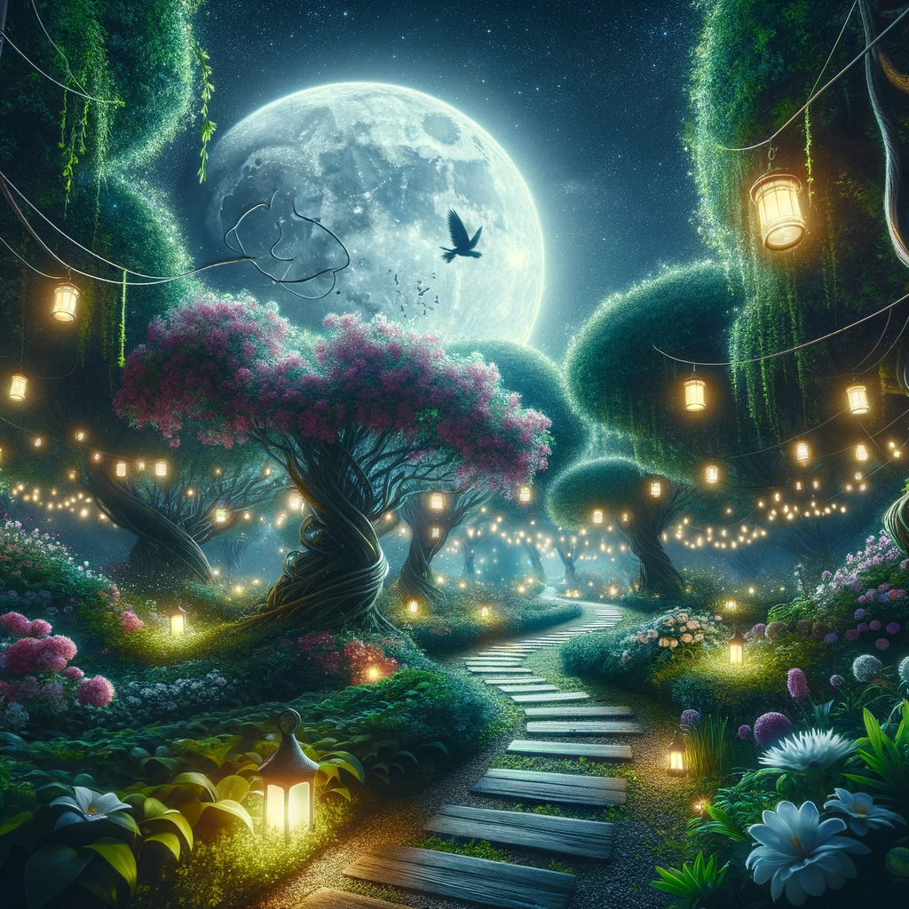 Night falls and adventure awaits with the newest moonlit garden