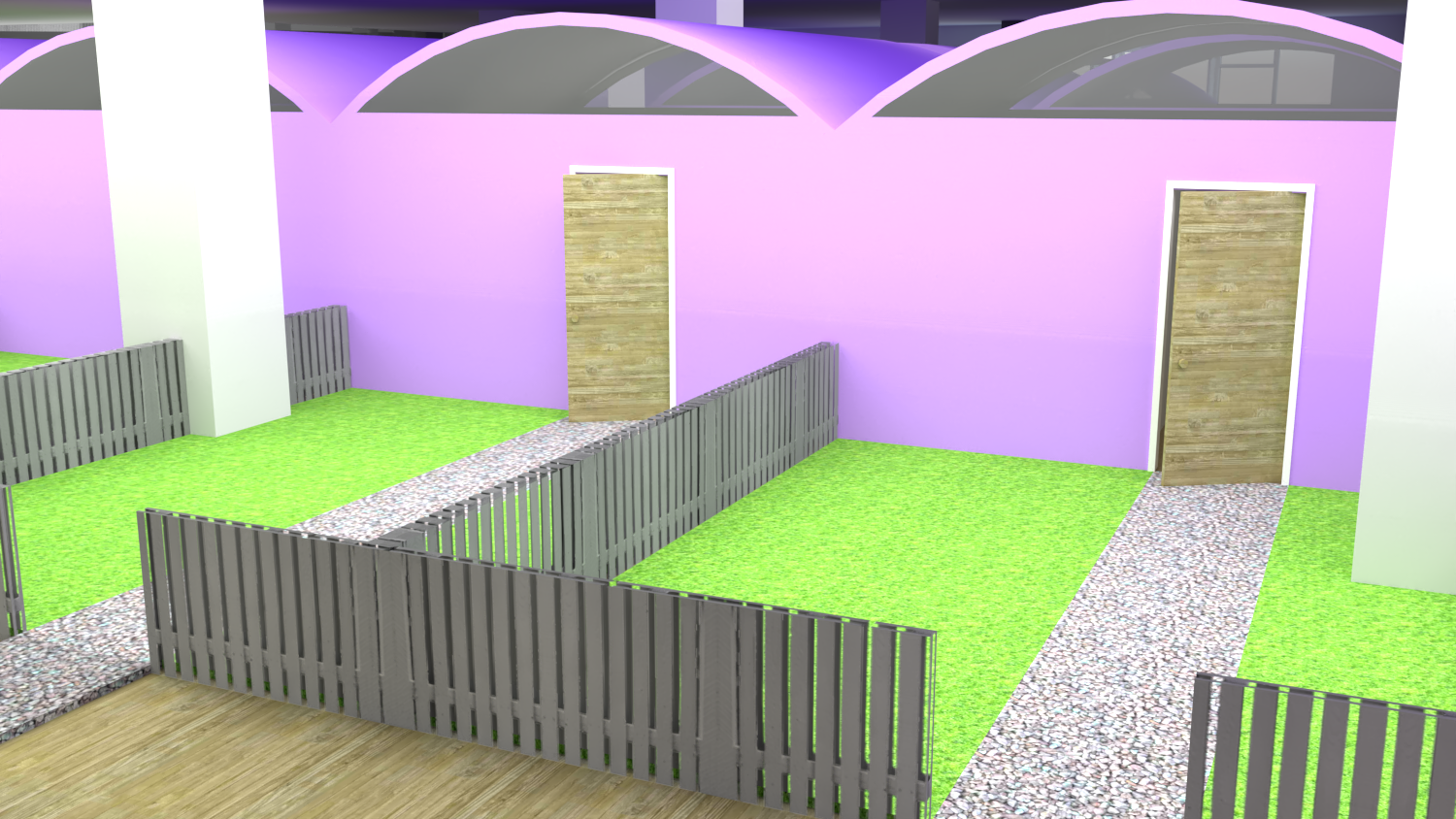 Pods inside the Building