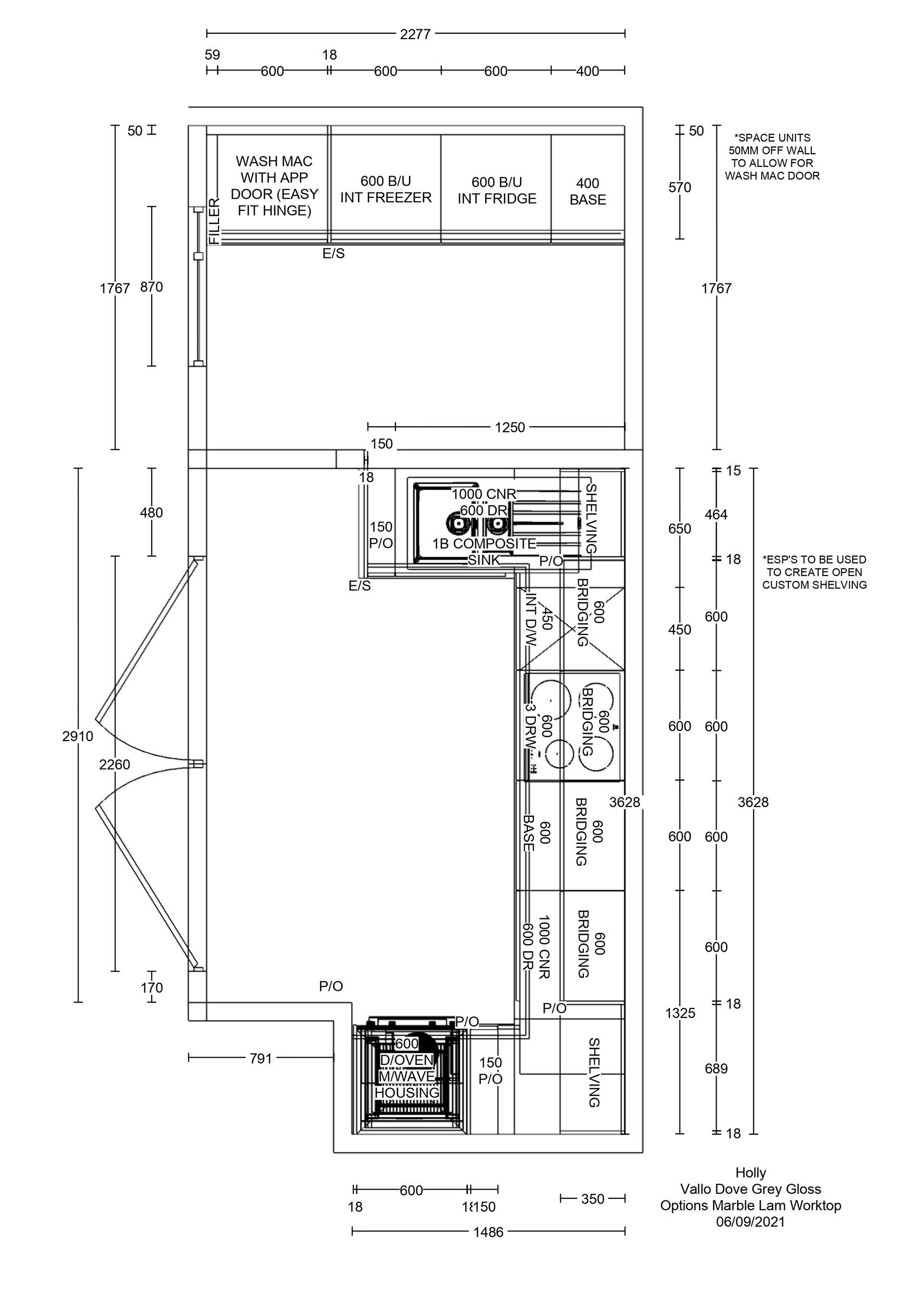 Kitchen plan