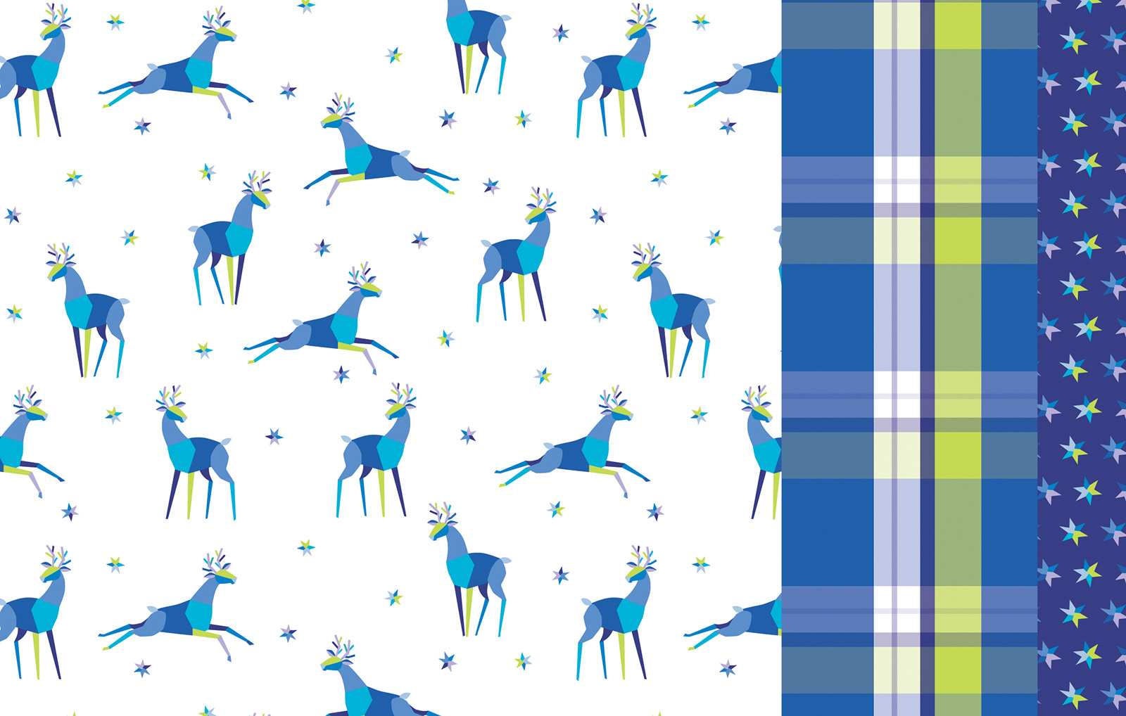 Deer Color Block Set-Cool