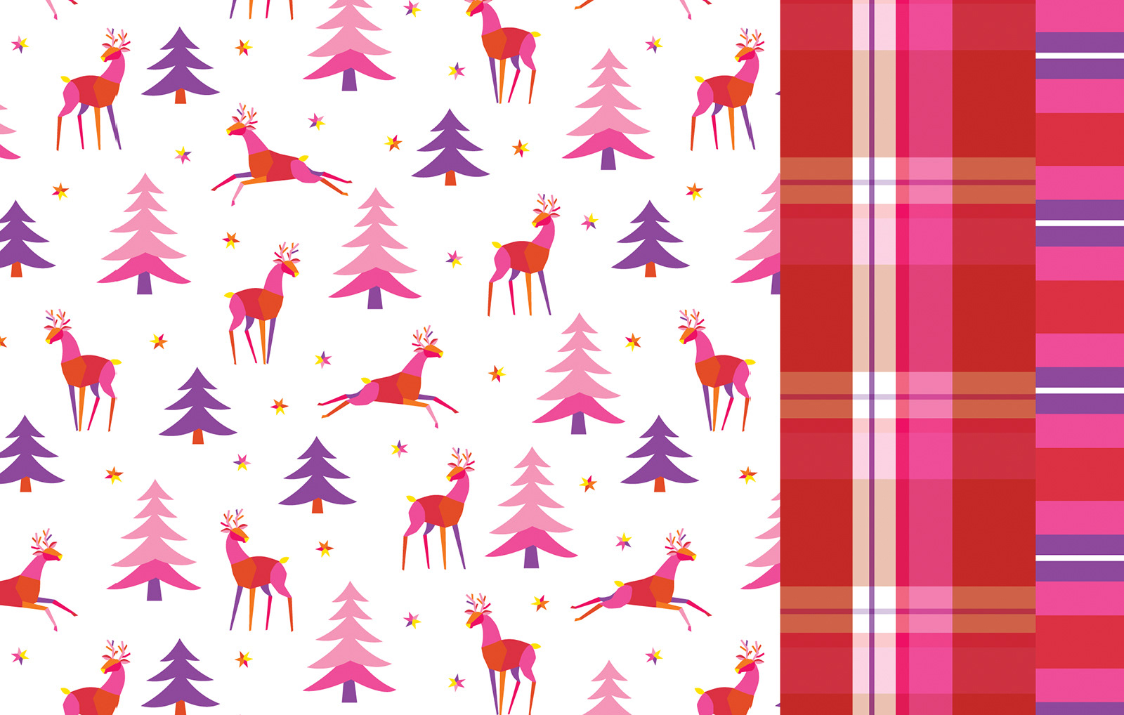 Deer Color Block Set-Warm