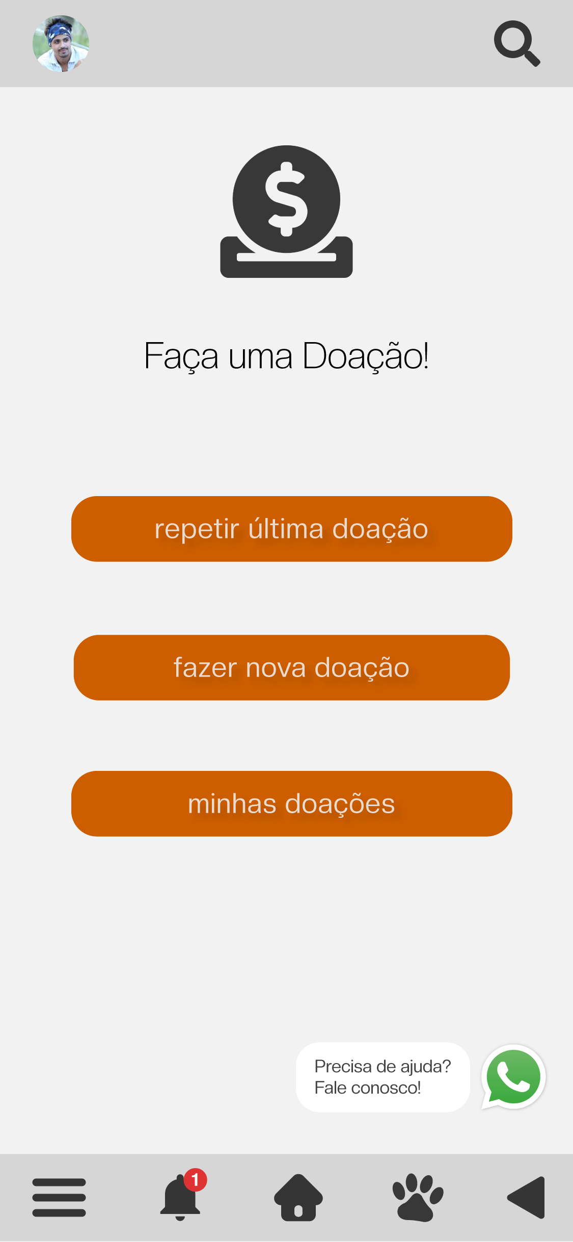 faça uma doação