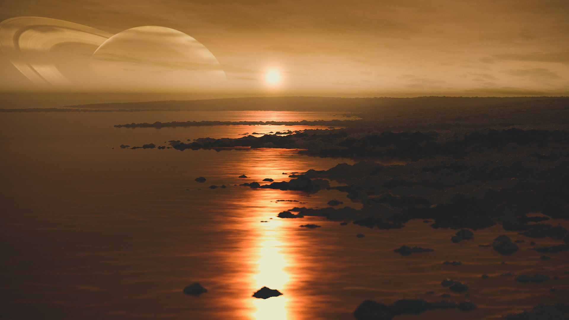 View from Titan's northern seas