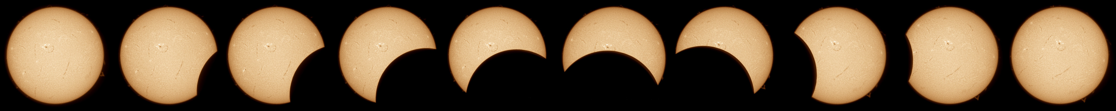 April 8th 2024 Partial Eclipse, Sequence Composite