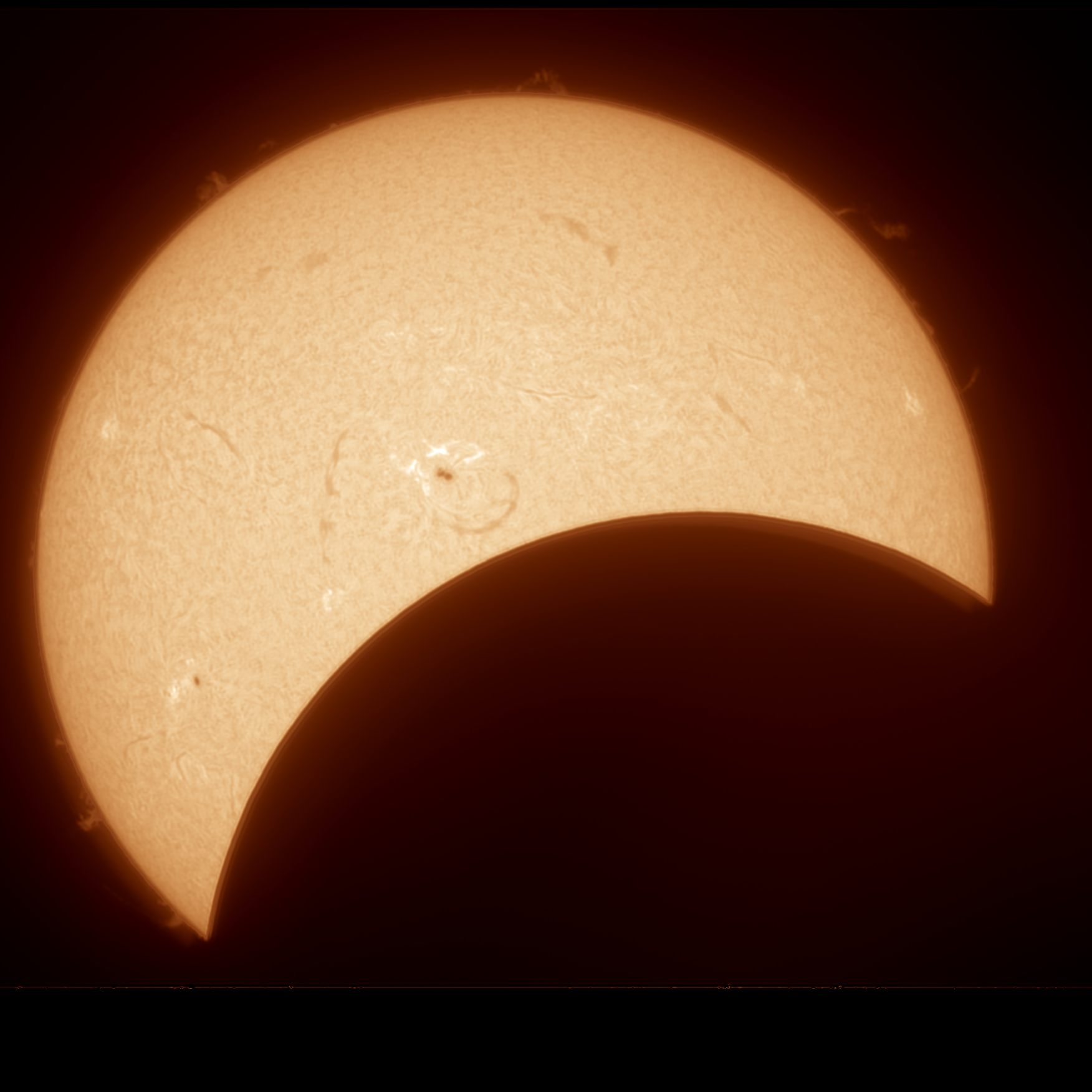 April 8th 2024 Partial Eclipse