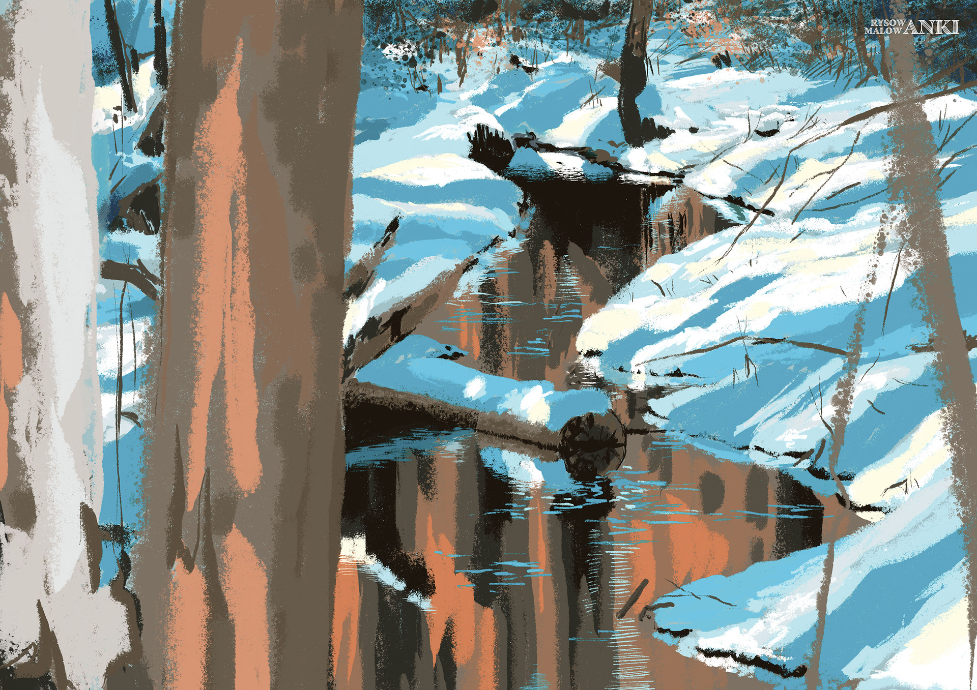 illustration painted in Photoshop