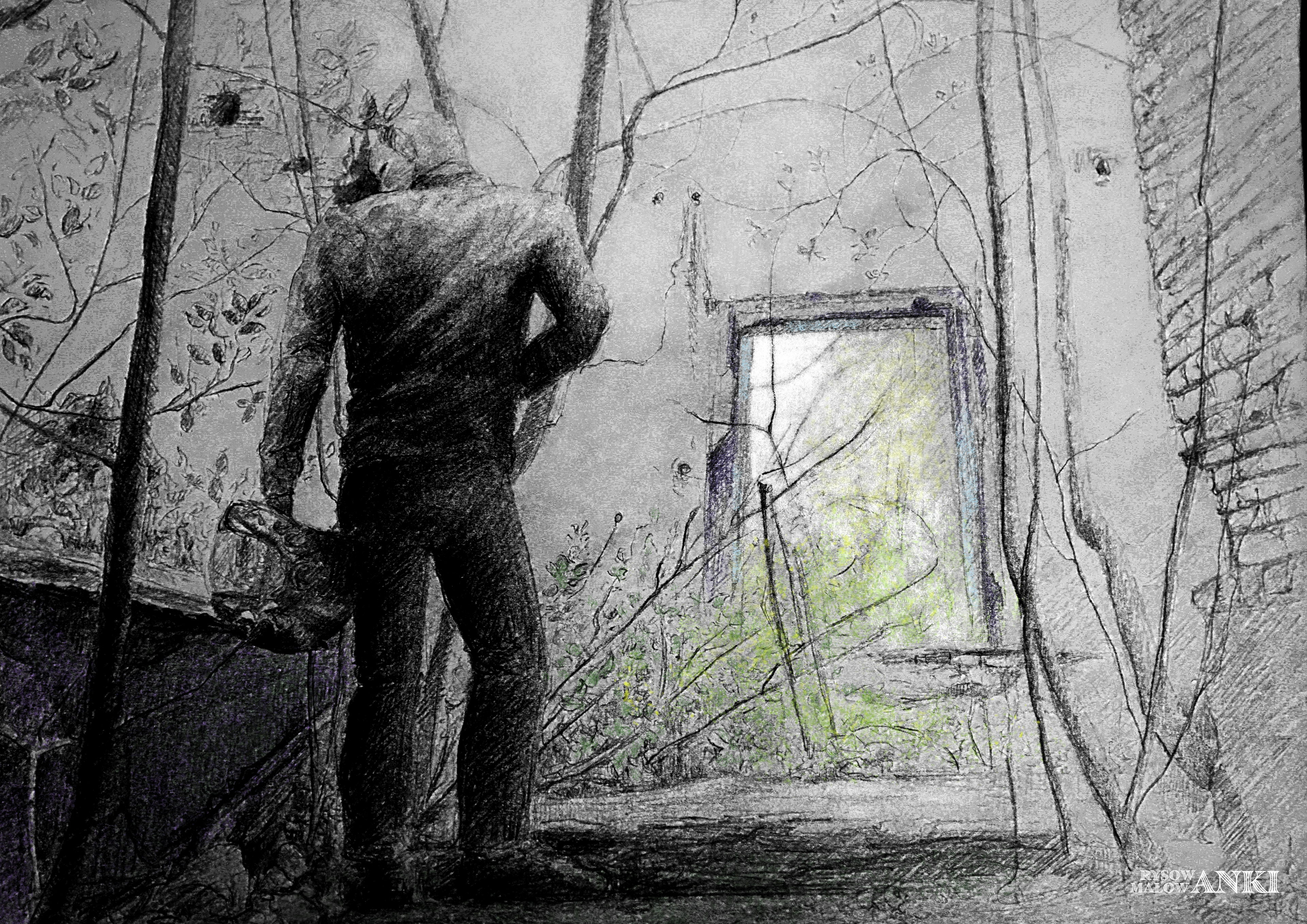 pencil drawing adjusted in Ps