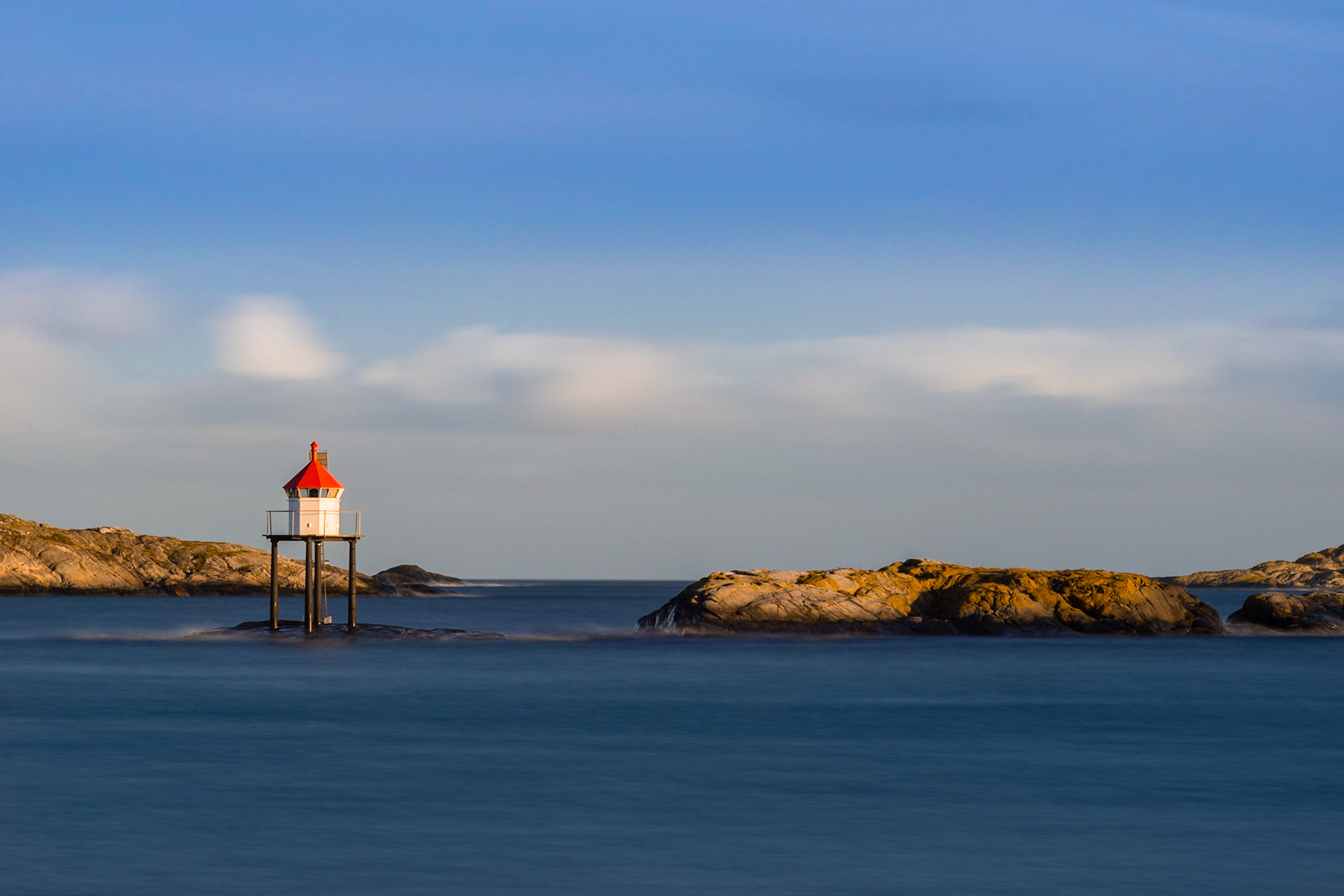 Out testing a new ND400 filter. Taken on the west side of Flekkerøya.