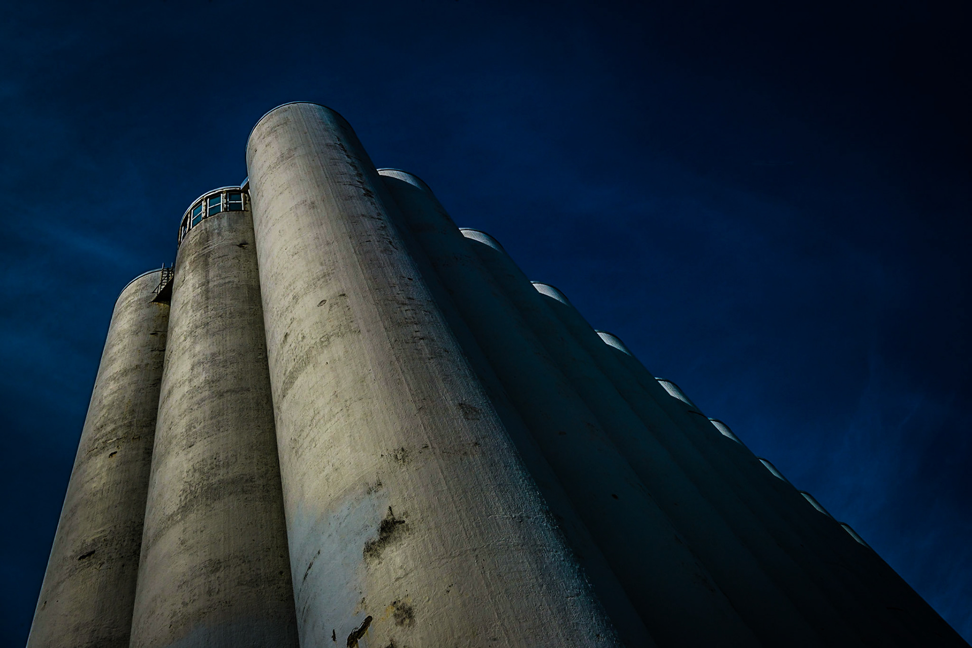 Old concrete mill. Taken mid-day using ND400. Very underexposed. Edit i LR