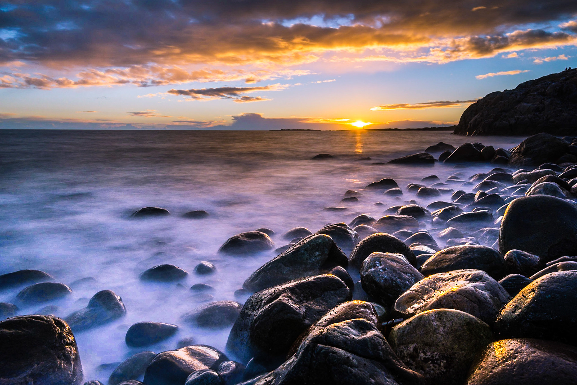 Picture taken at sunset on Tromøya, just outside Arendal, Norway
