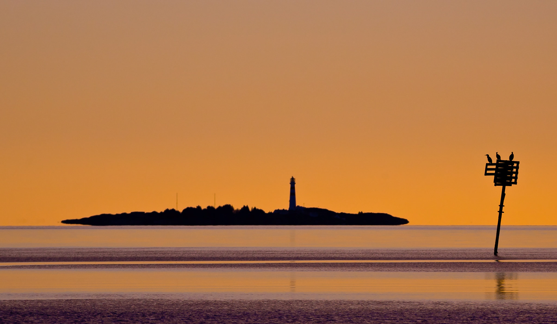 Oksøy lighthouse. Outside Kristiansand, Norway