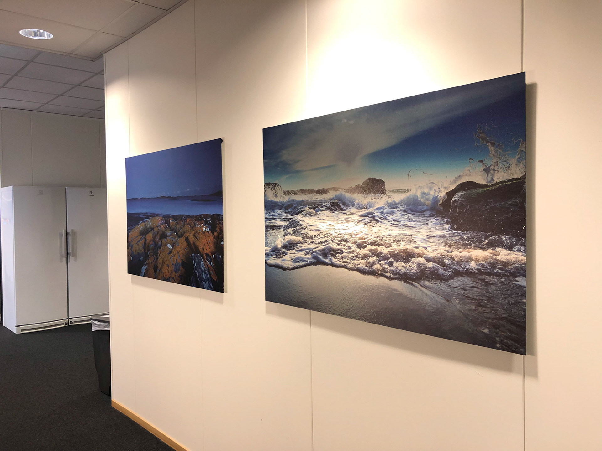 Sørlandsmotiver på aluminium 120x80