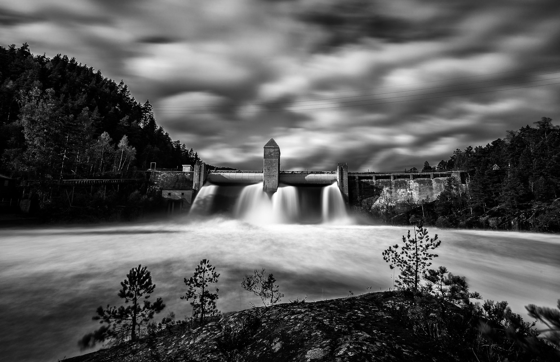 After a massive amount of rain the power station really shines