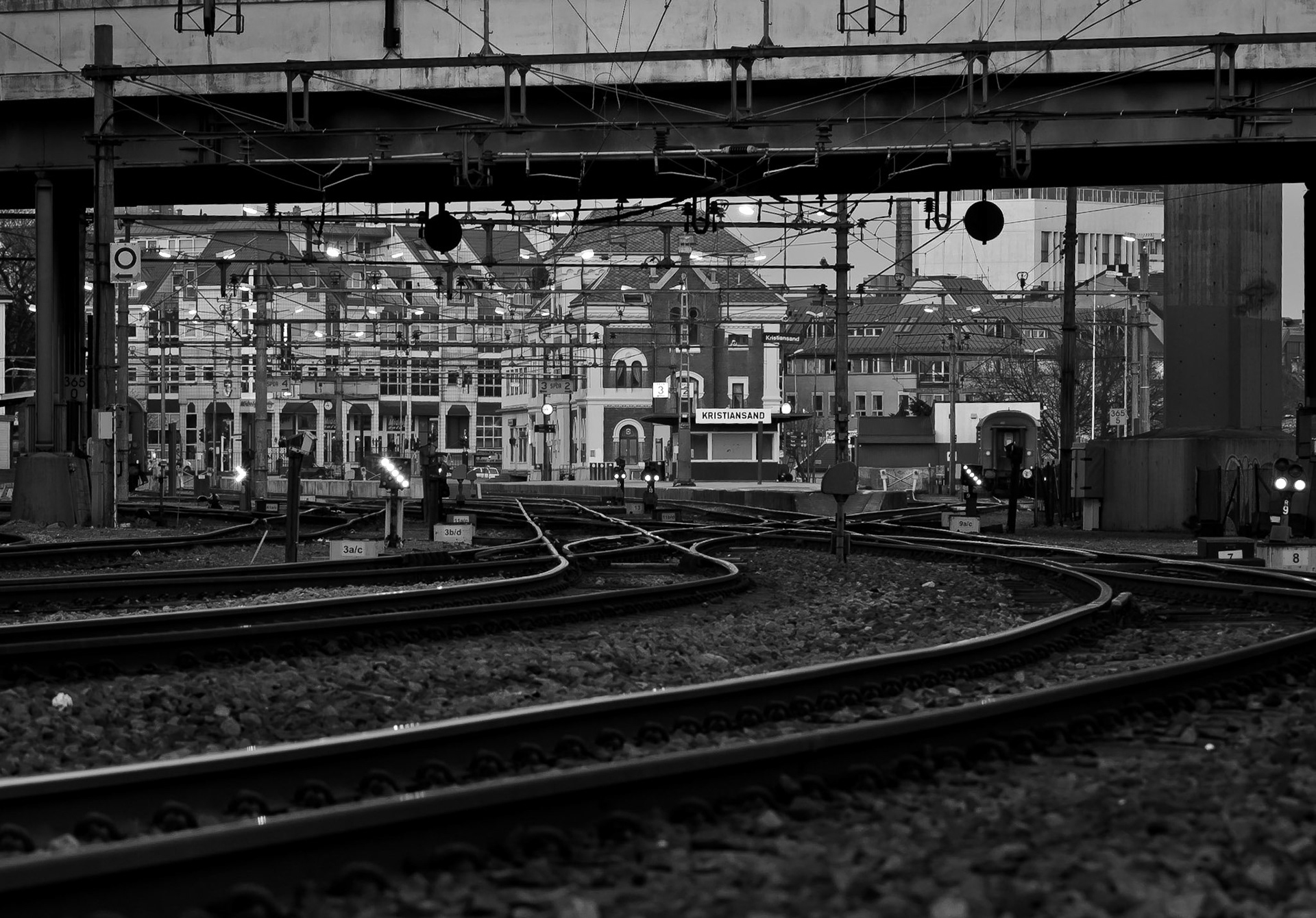 Train station in Kristiansand.