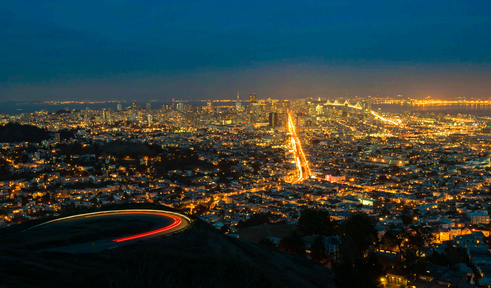 I attempted this shot over a few years before I finally got a clear shot of the city.