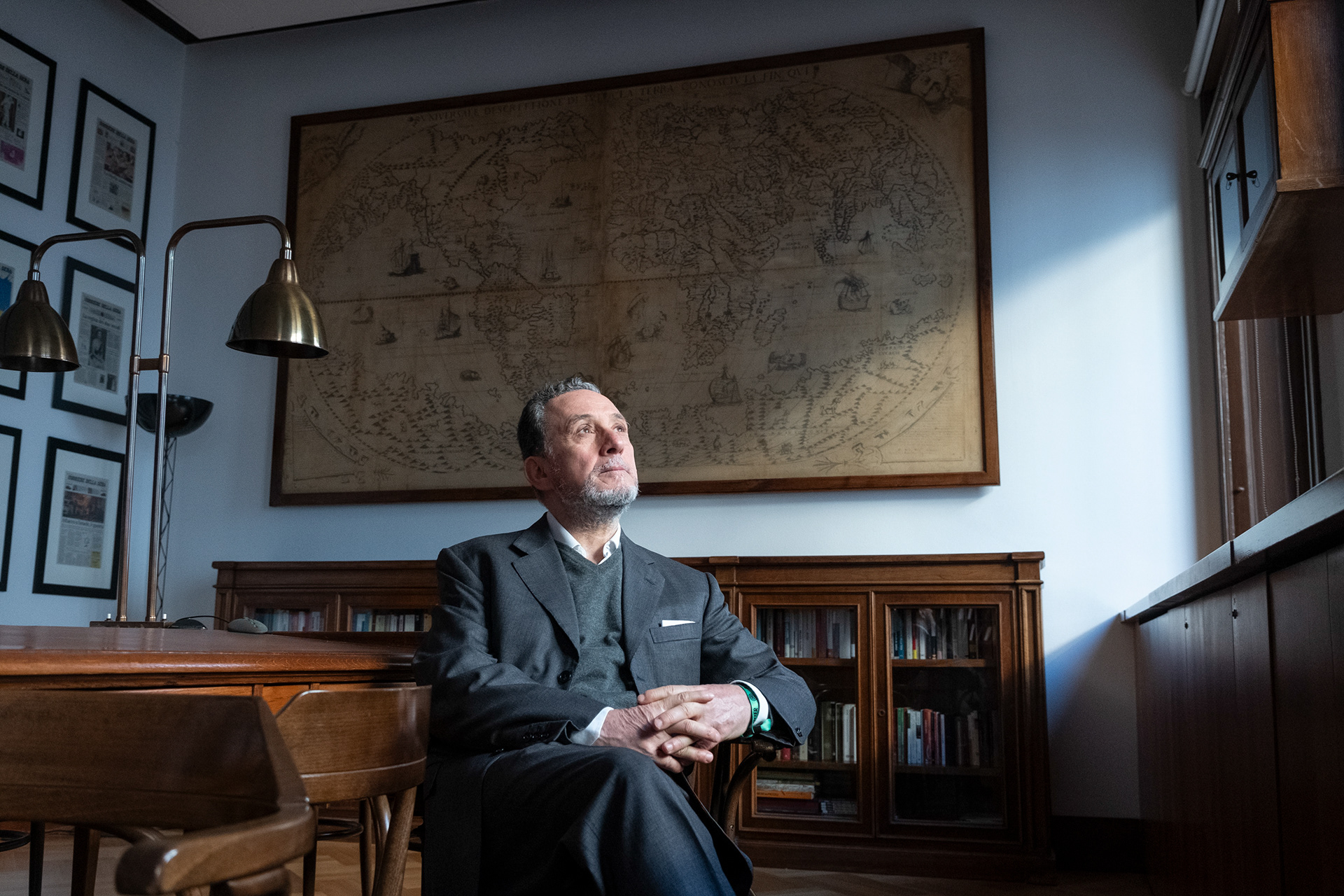 05.02.2024 Milano, Via Solferino. Ritratto ad Antonio Polito nella sede di Corriere della Sera.