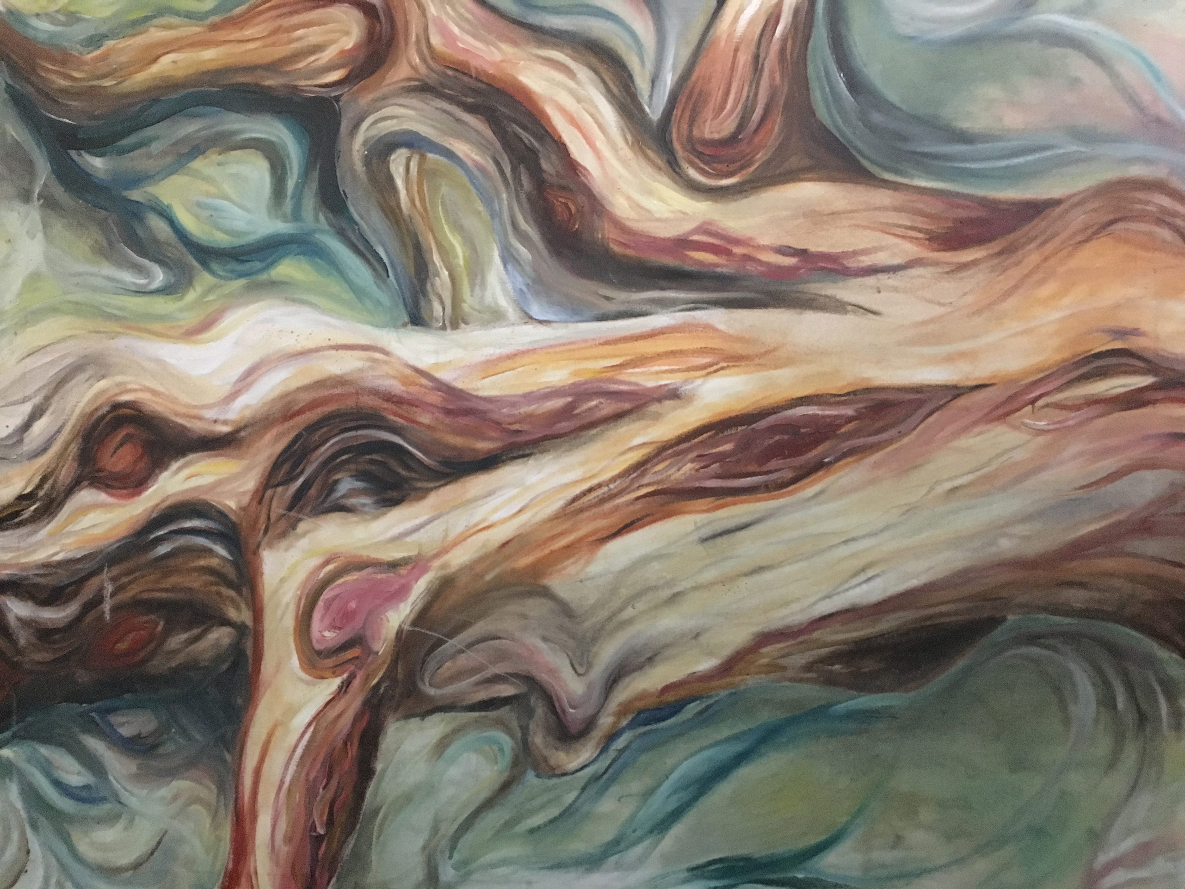 Painting in Spirit of the Lake Superior Witch Tree
