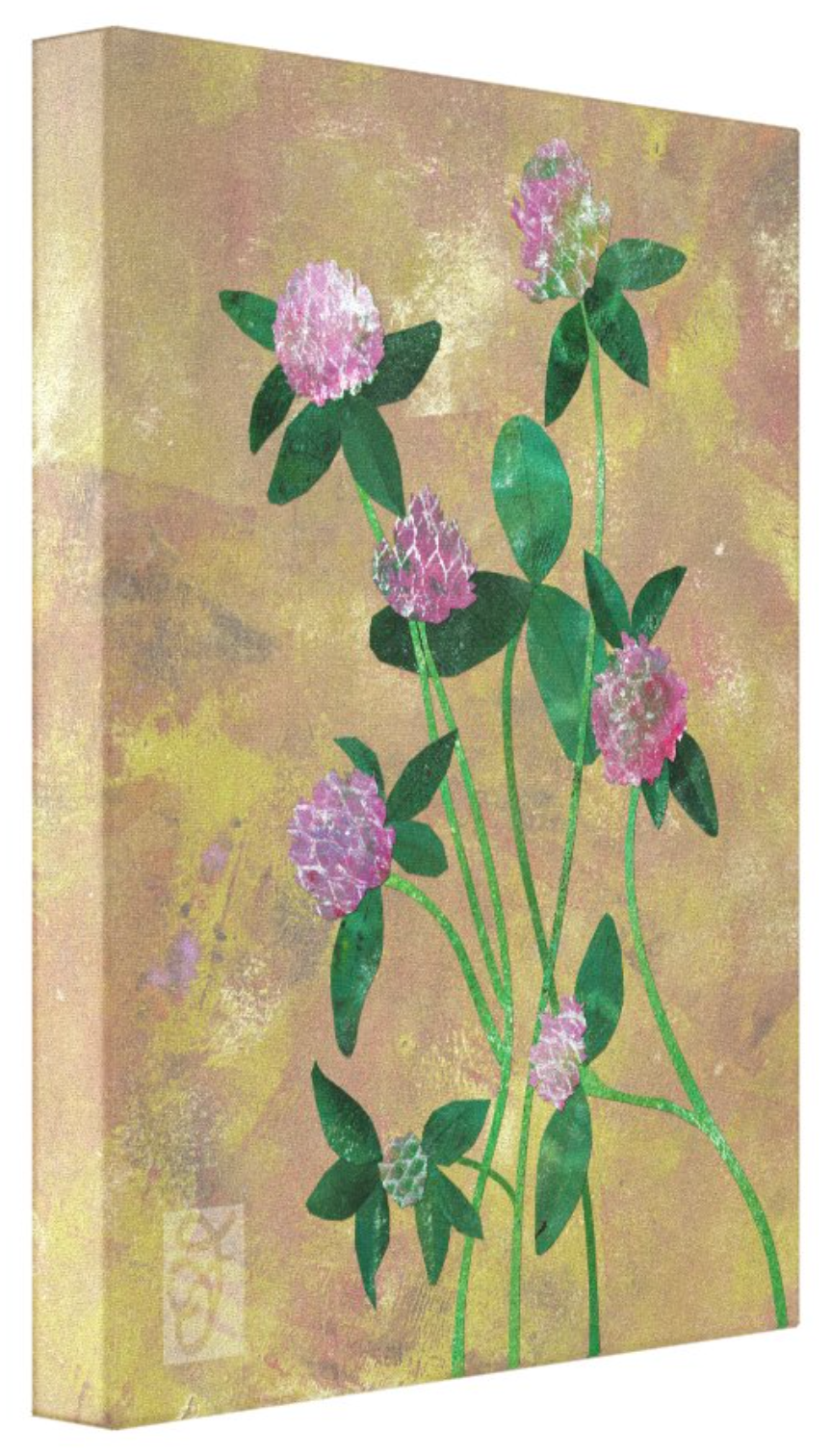 Clover Monoprint Collage