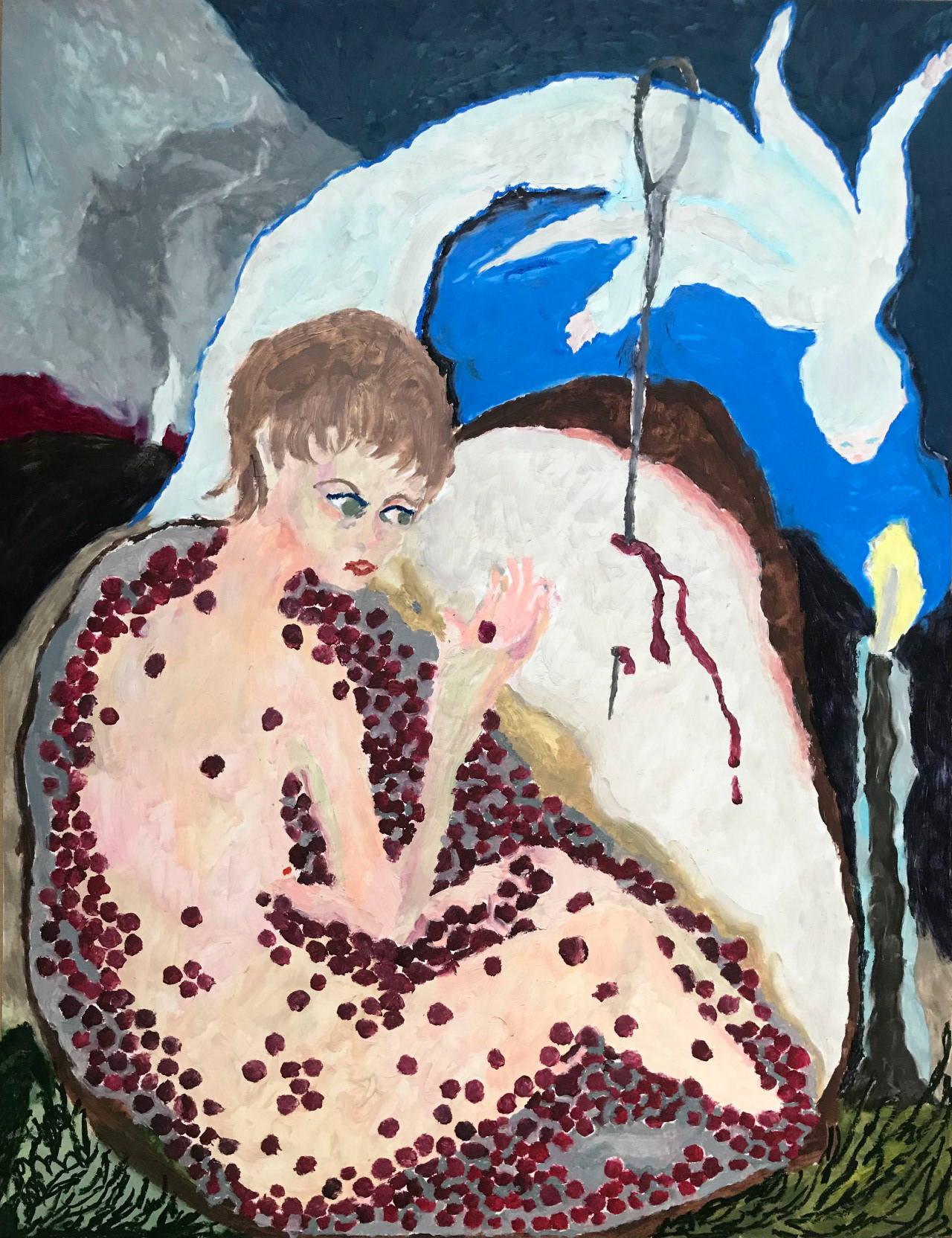 La grenade, peinture à l'huile, 42 x 59,4 cm