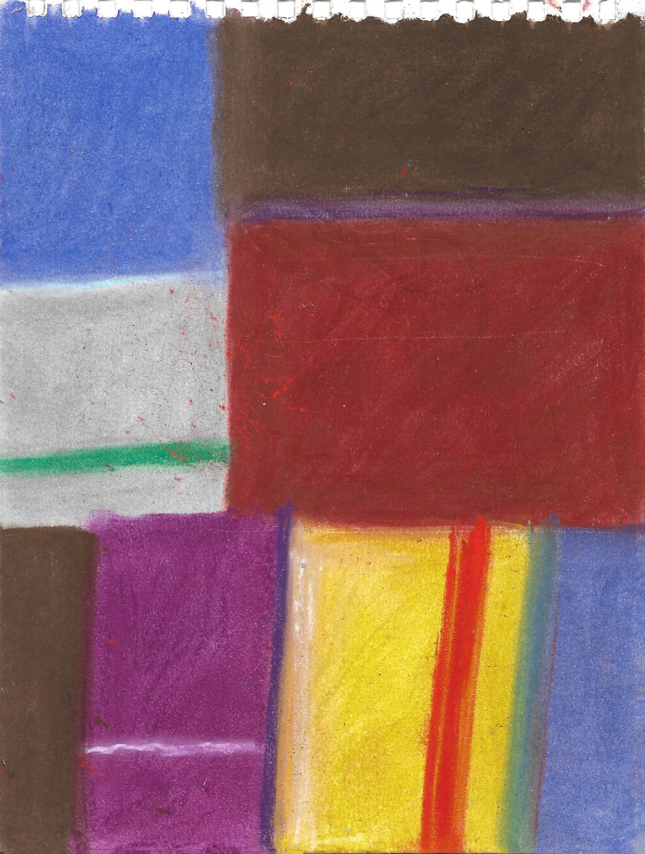 Nuancier de janvier III, 14,8 x 21 cm