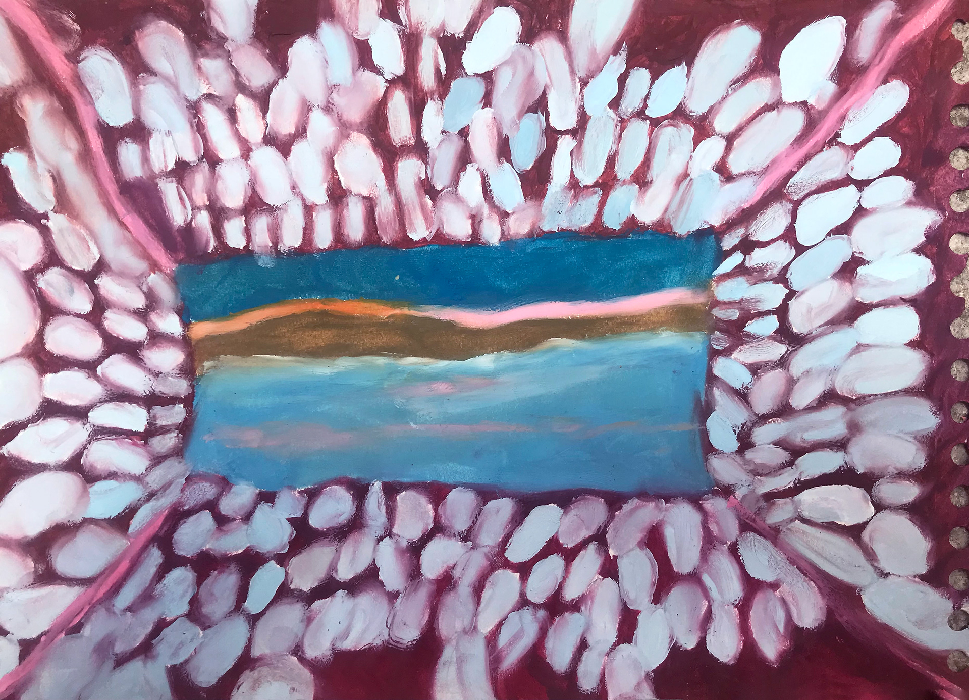 Aqueuse, peinture à l'huile, 29,7 x 21 cm