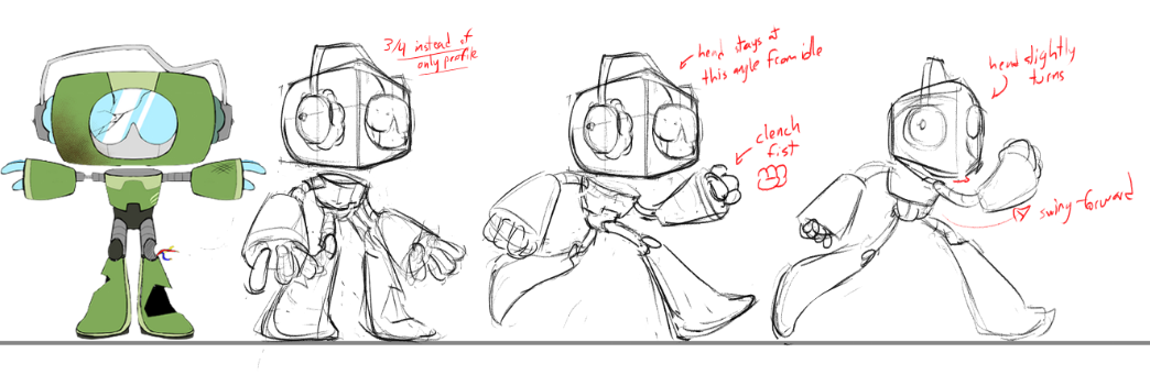 Walk Animation Concept by Michuudo, animator for Team Atlas