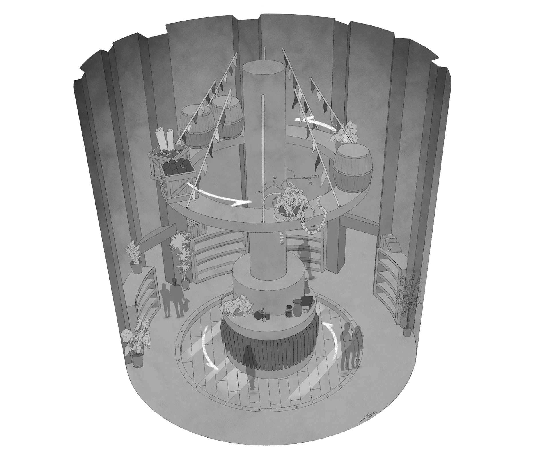 Windmill Interior