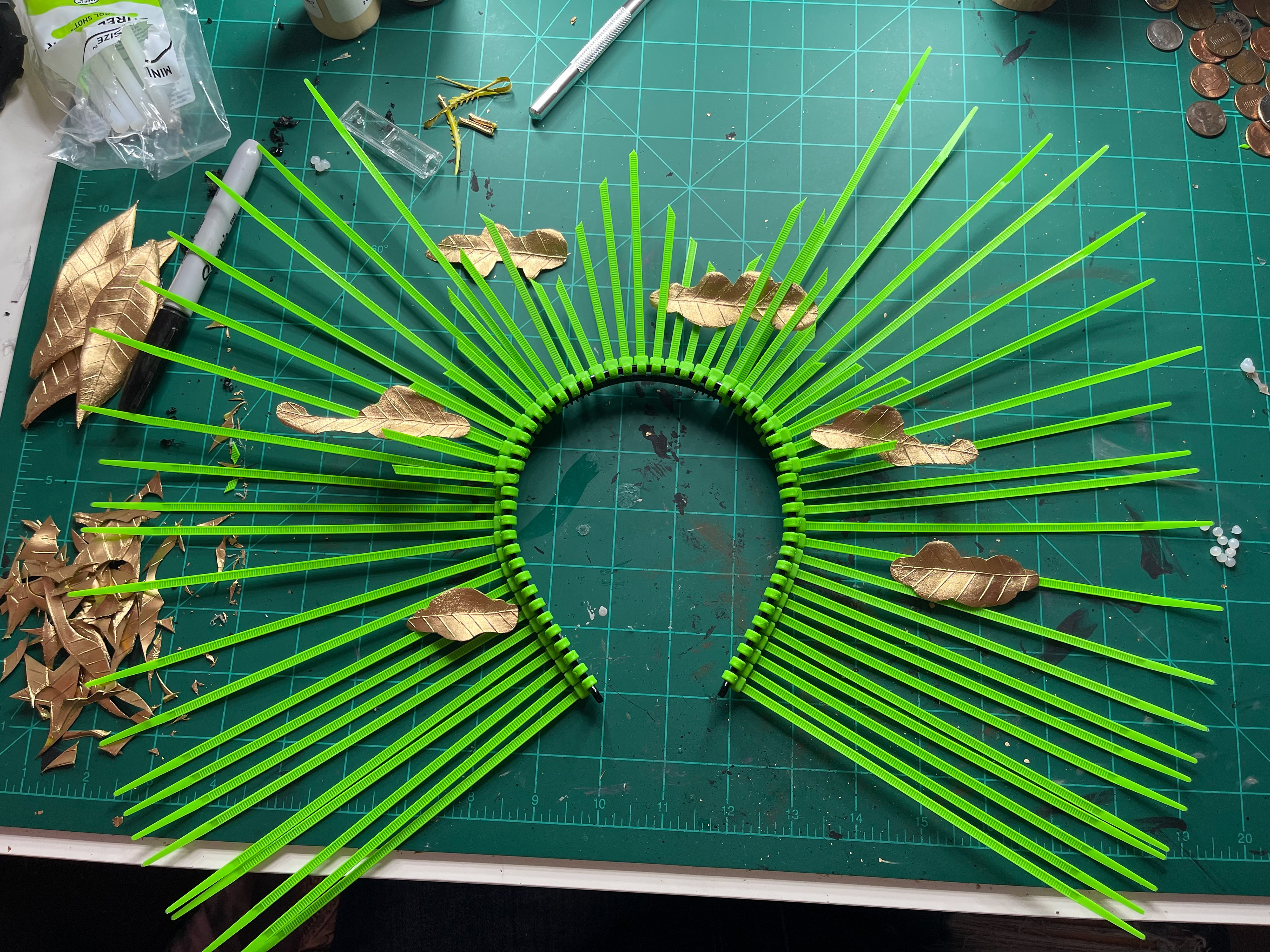 Add Zipties and Leaf Details
