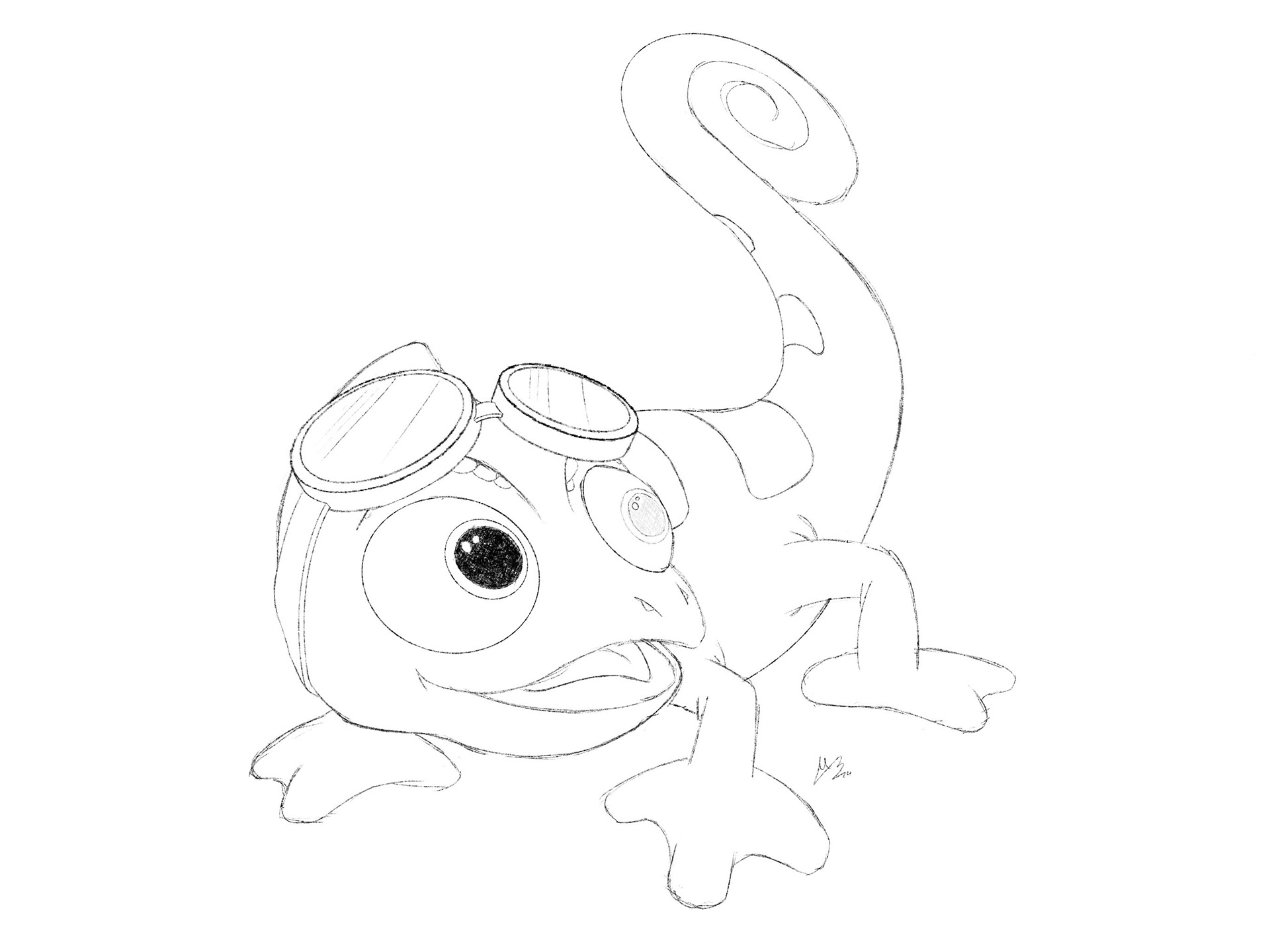 Goggles v3 Line Art