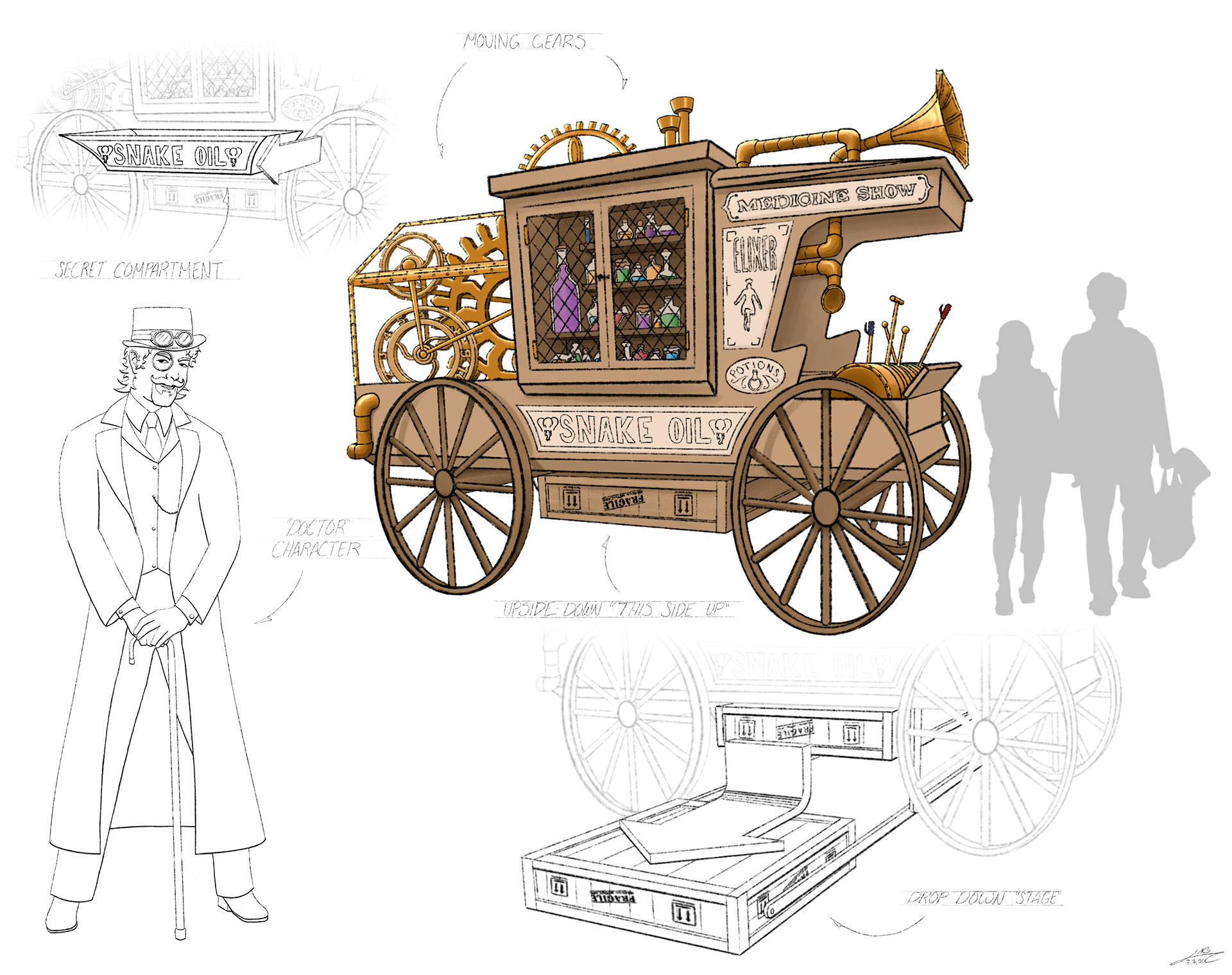 Snake Oil/Potion Cart
