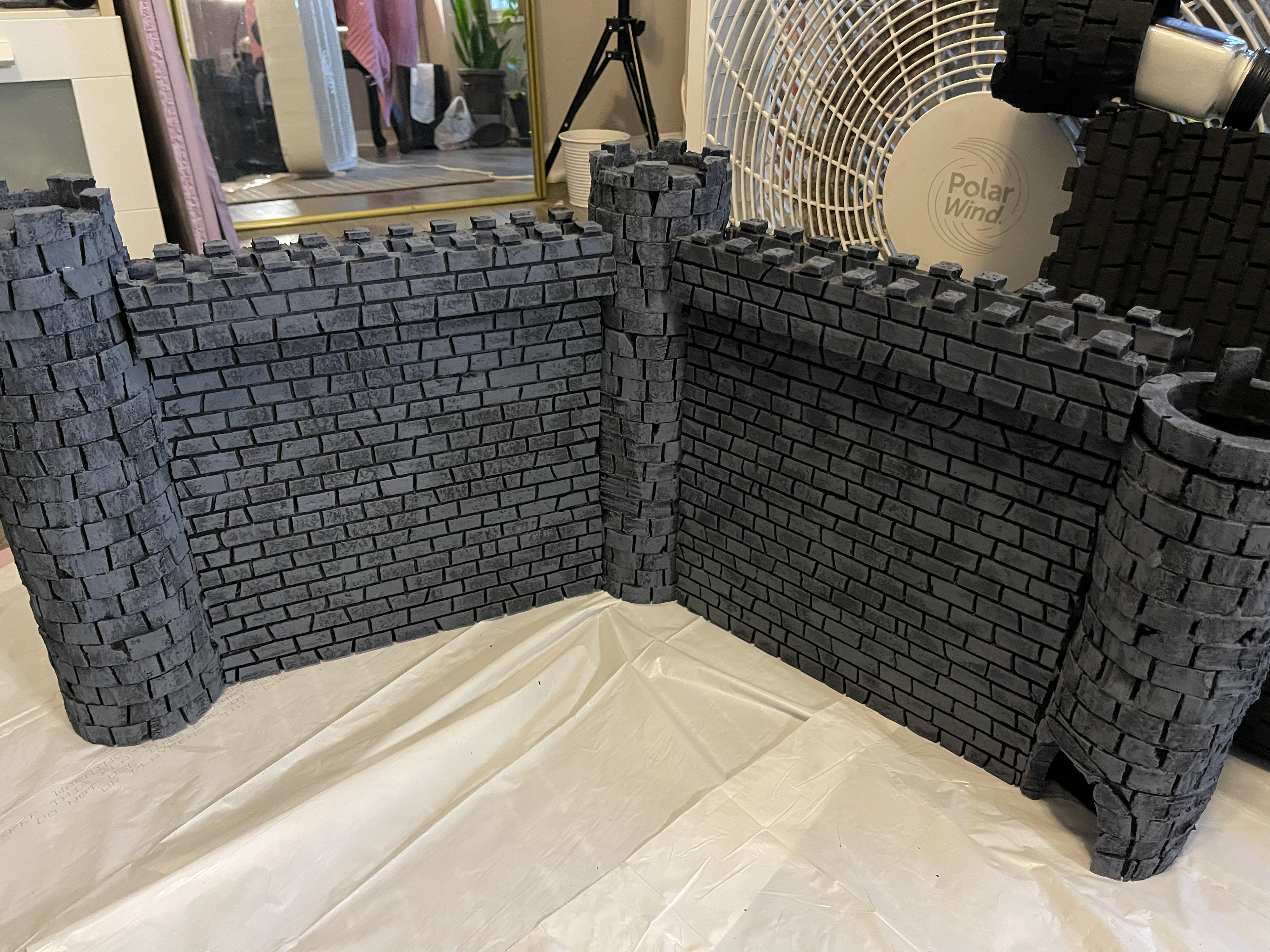 Black Base with First Coat of Grey