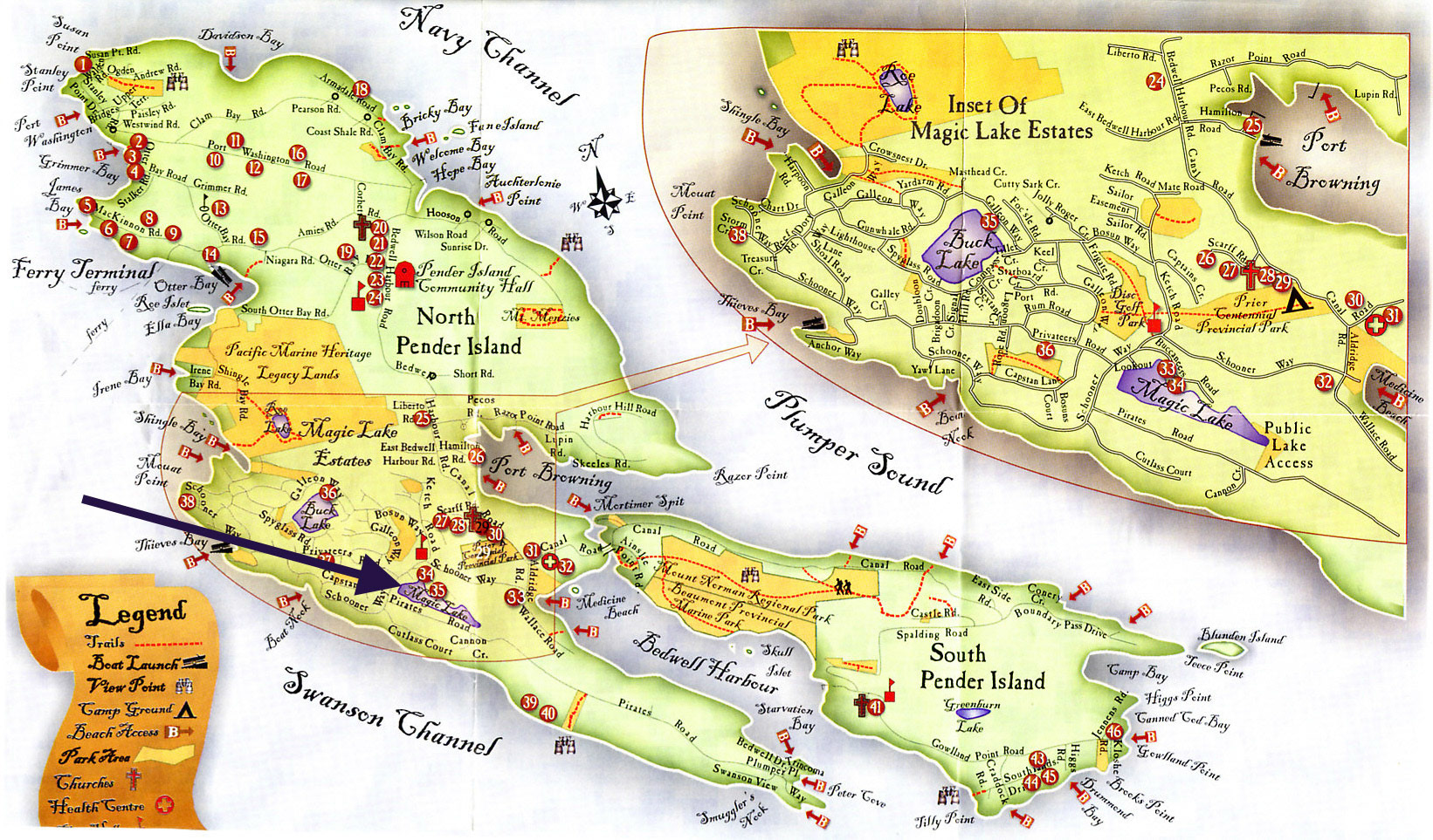 Magic Lake House 2003 Pender Island Vacation