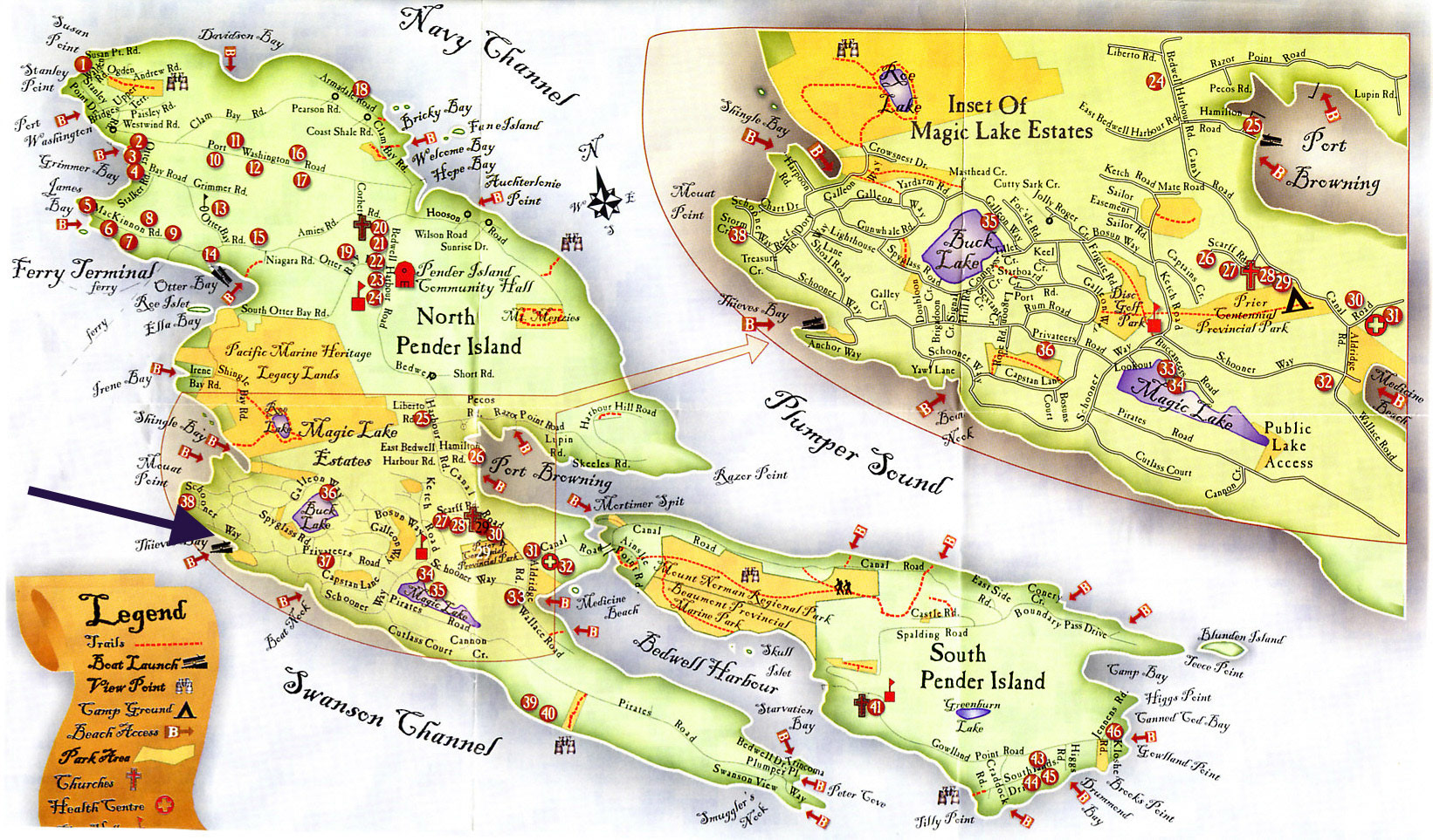 Thieves Bay 2003 Pender Island Vacation