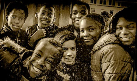 school children Newark NJ 1982