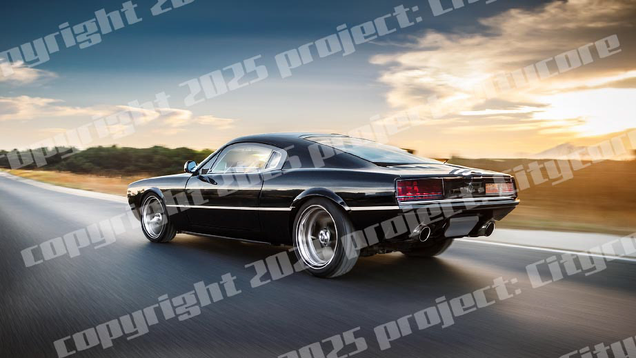 cool, shiny muscle cars, black, red and green. Fast cars racing on open roads, city life street racing vibes. Muscle cars. Citycore