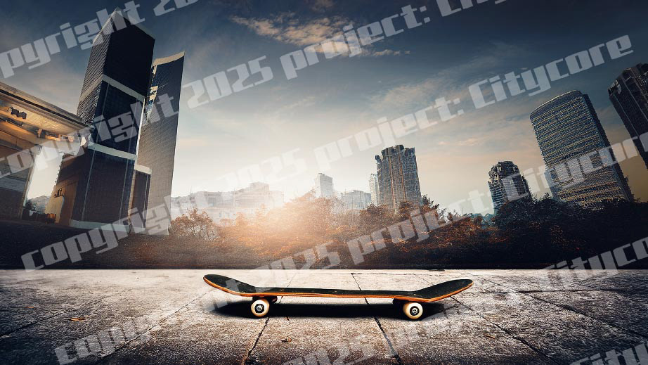 ai generated skate & destroy vibe scenery. Art and digital painting and renders of skateboard related art