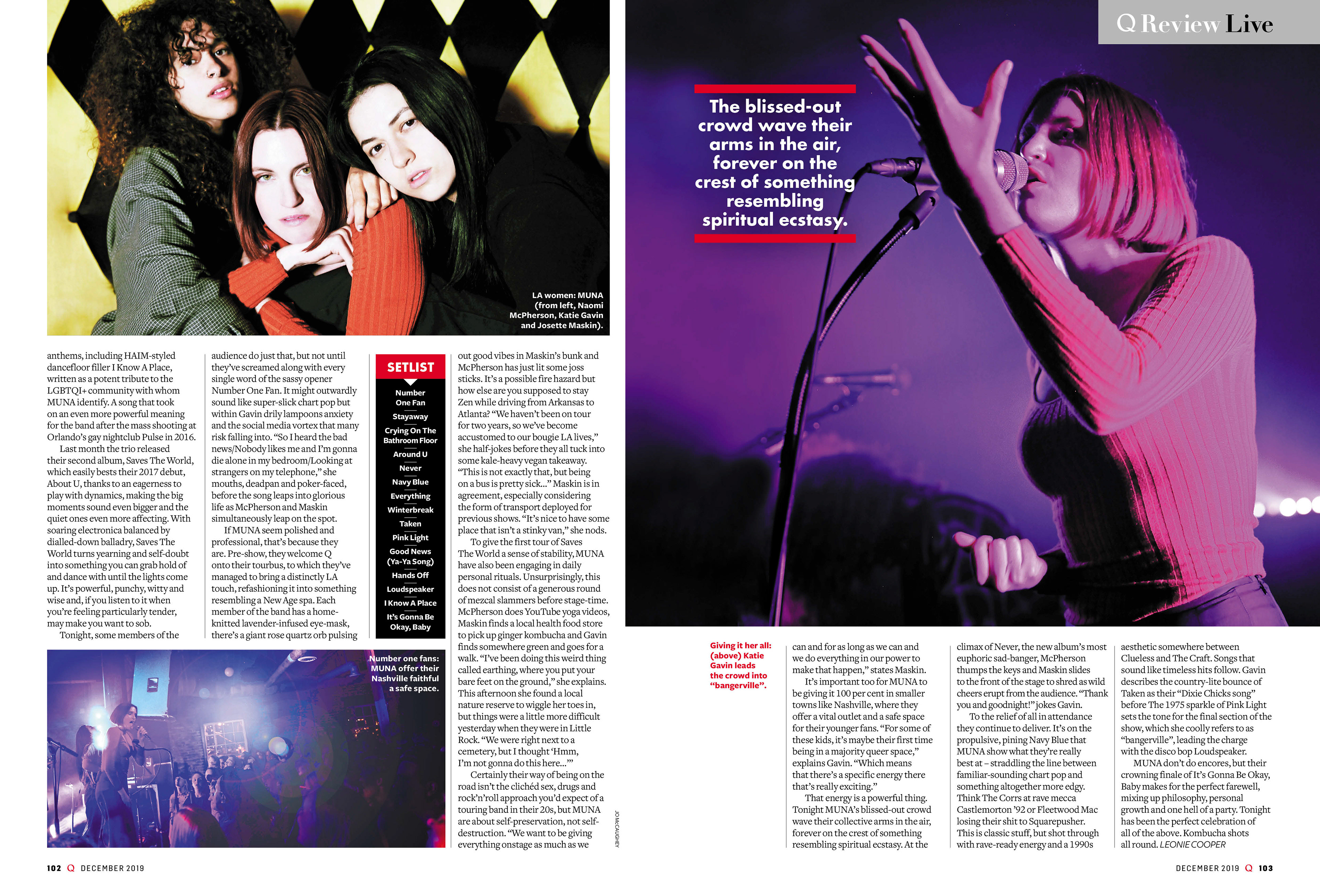 A flexible feature layout I designed, with imagery selected to showcase her as an artist.